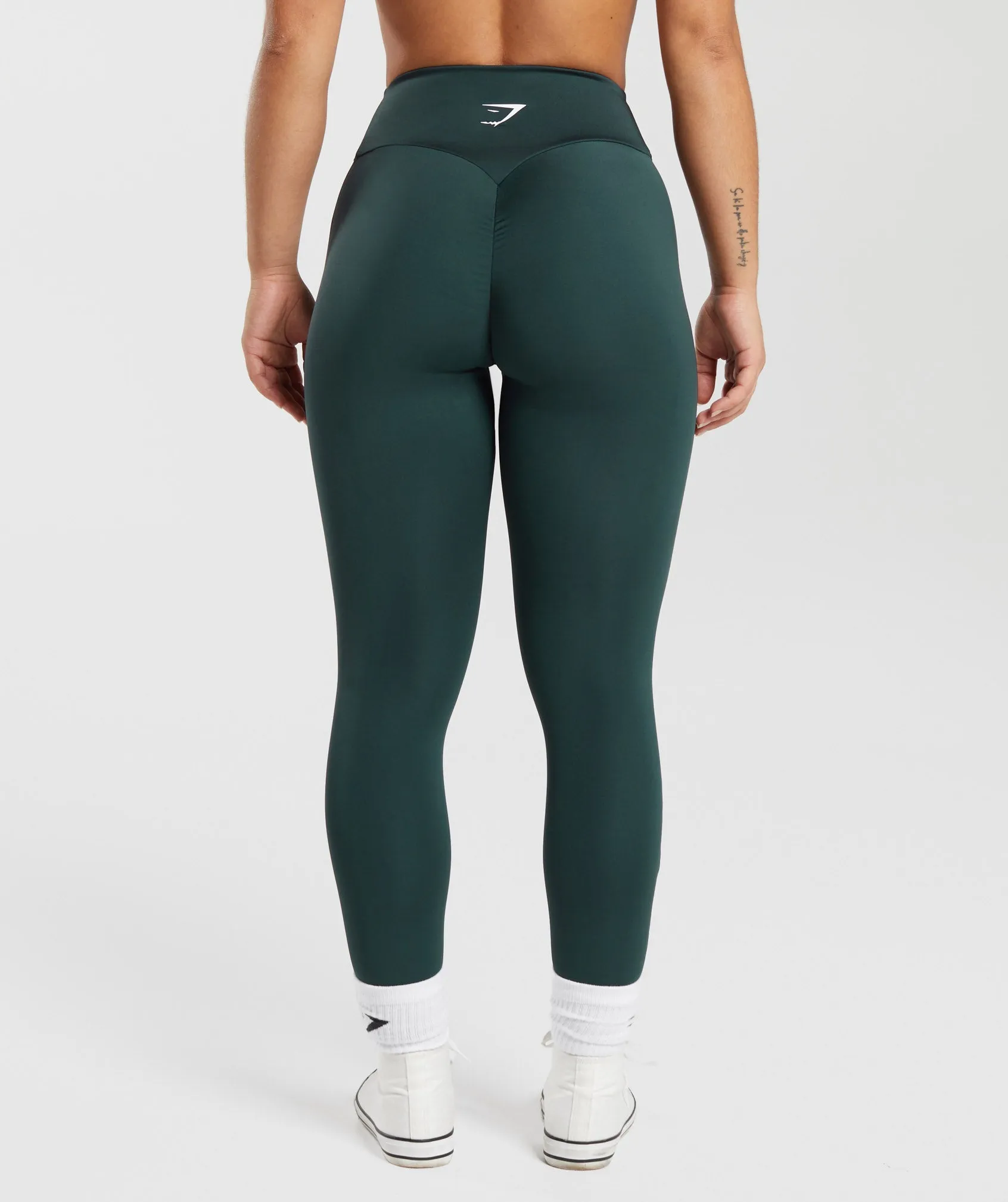 Power Regular Leggings - Darkest Teal sold by Gymshark product image thumbnail 2