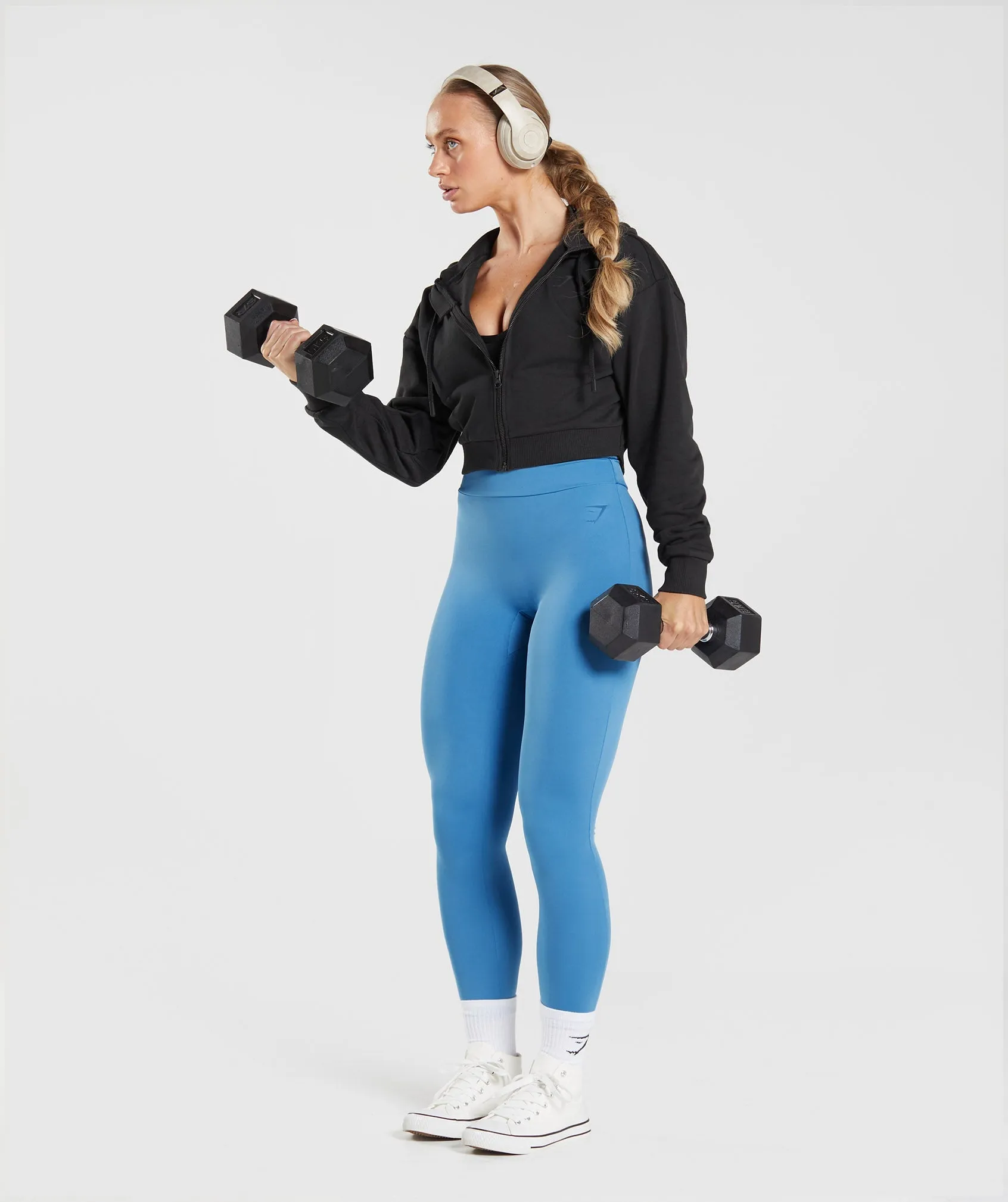 Power Regular Leggings - Coastal Blue sold by Gymshark product image thumbnail 4