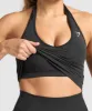 Gymshark Vital Seamless Halter Neck Tank - Black Marl sold by Gymshark