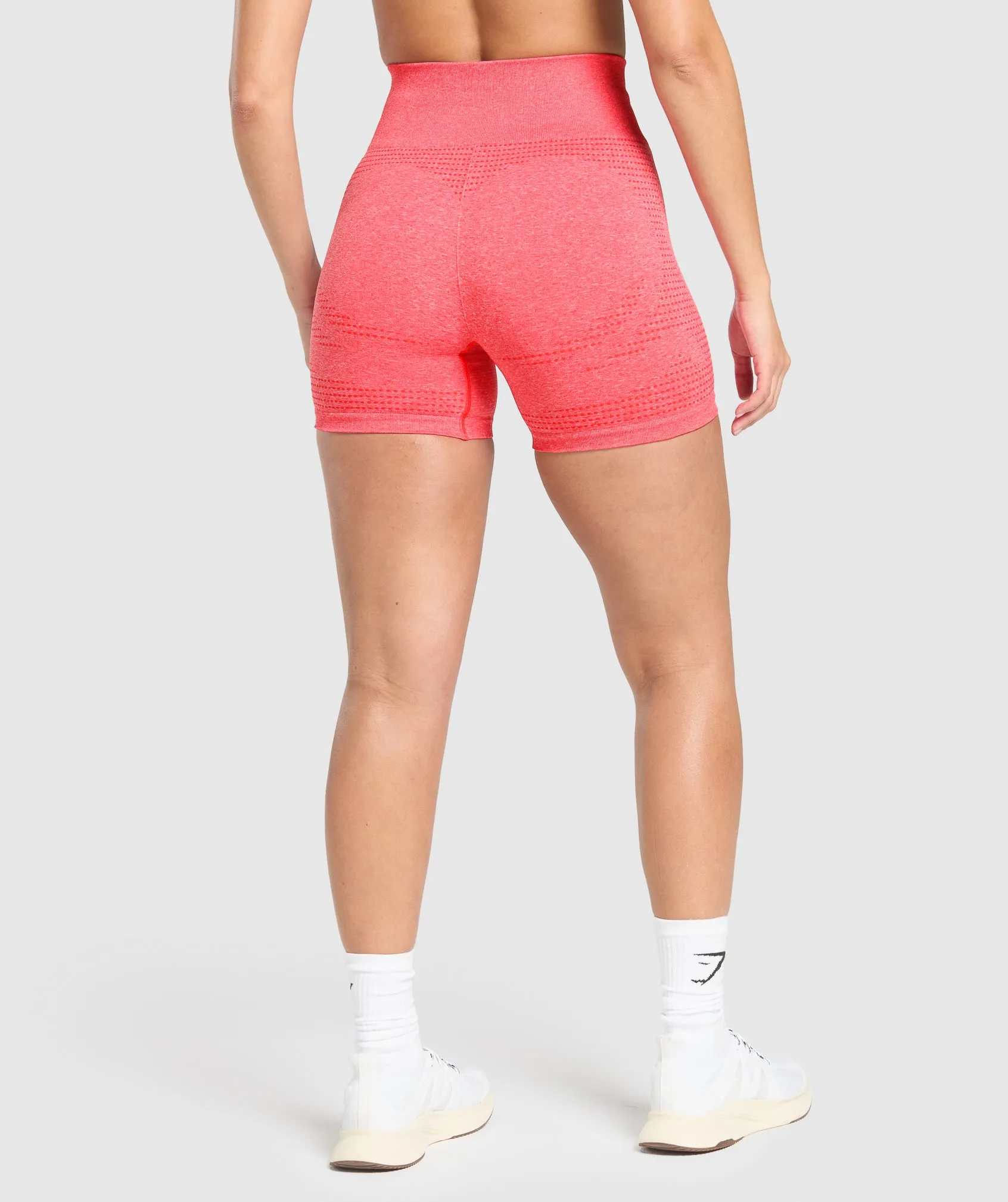 Gymshark Vital Shorts - Coral Red Marl sold by Gymshark product image thumbnail 4