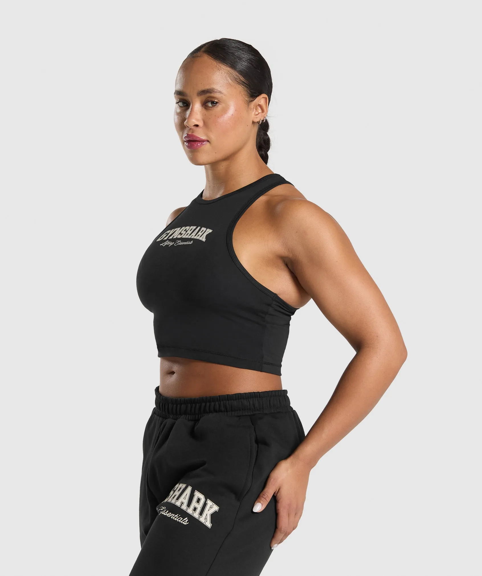 Gymshark Lifting Essentials Graphic Tank - Black sold by Gymshark product image thumbnail 3