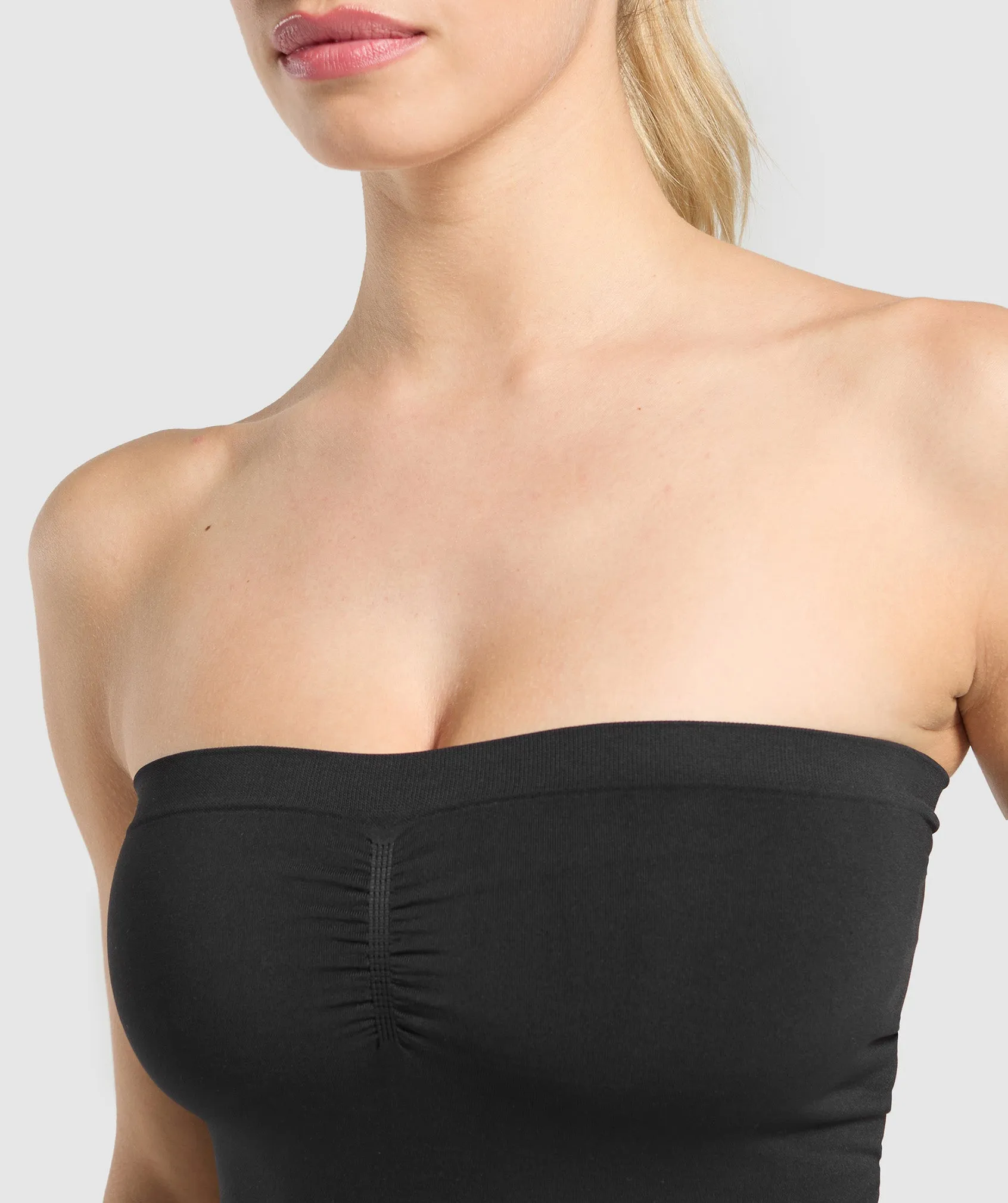 Gymshark Everyday Seamless Midi Tube Top - Black sold by Gymshark product image thumbnail 5
