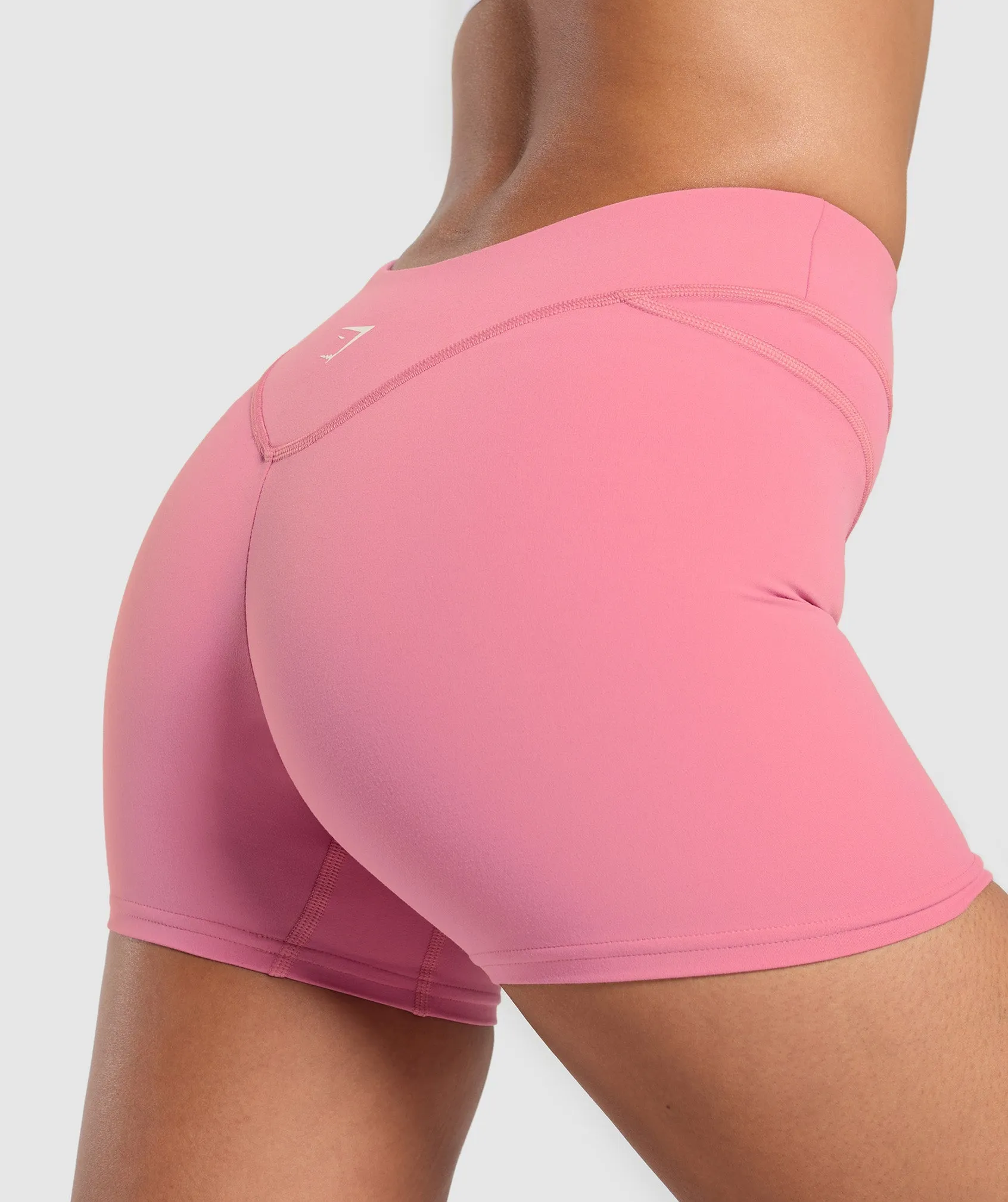 Gymshark Dipped Waistband Shorts - Sunset Pink sold by Gymshark product image thumbnail 4