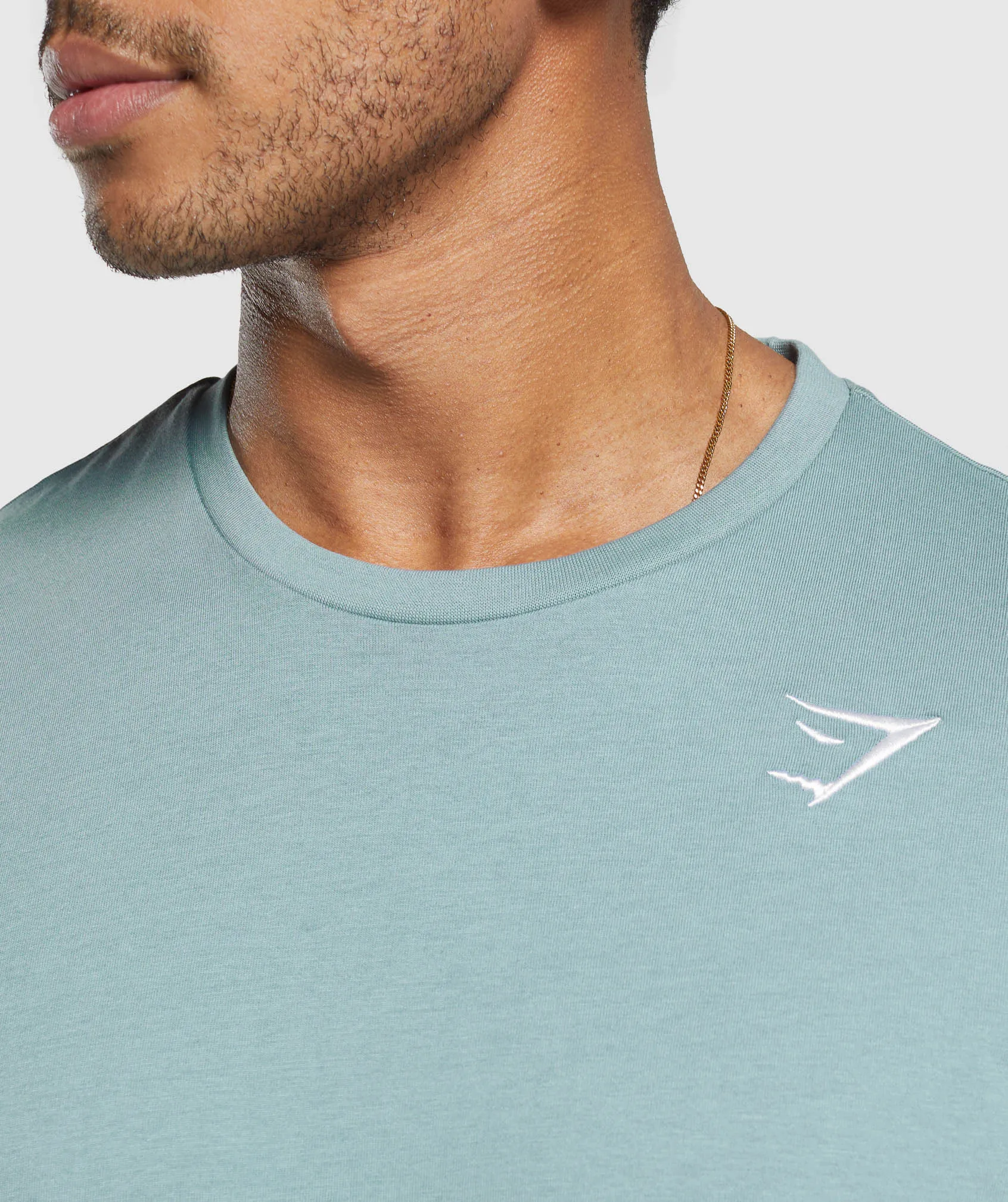 Gymshark Crest T-Shirt - Rest Blue sold by Gymshark product image thumbnail 5