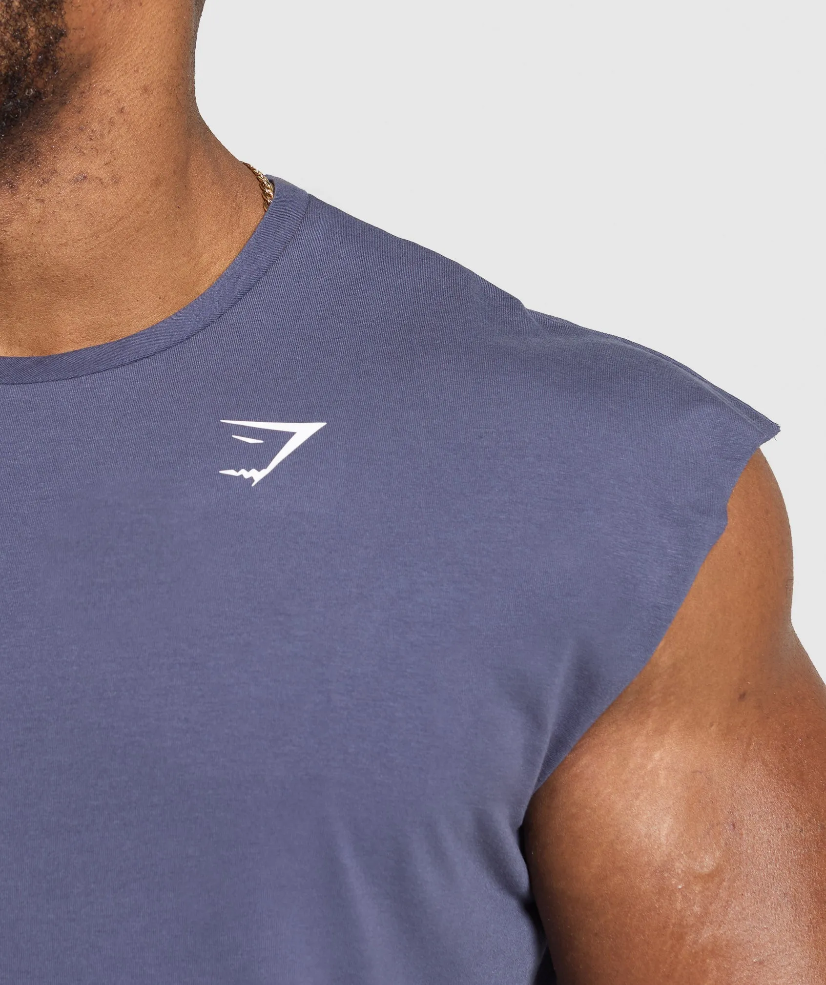 Gymshark Critical Cut Off Tank - Weighted Purple sold by Gymshark product image thumbnail 4