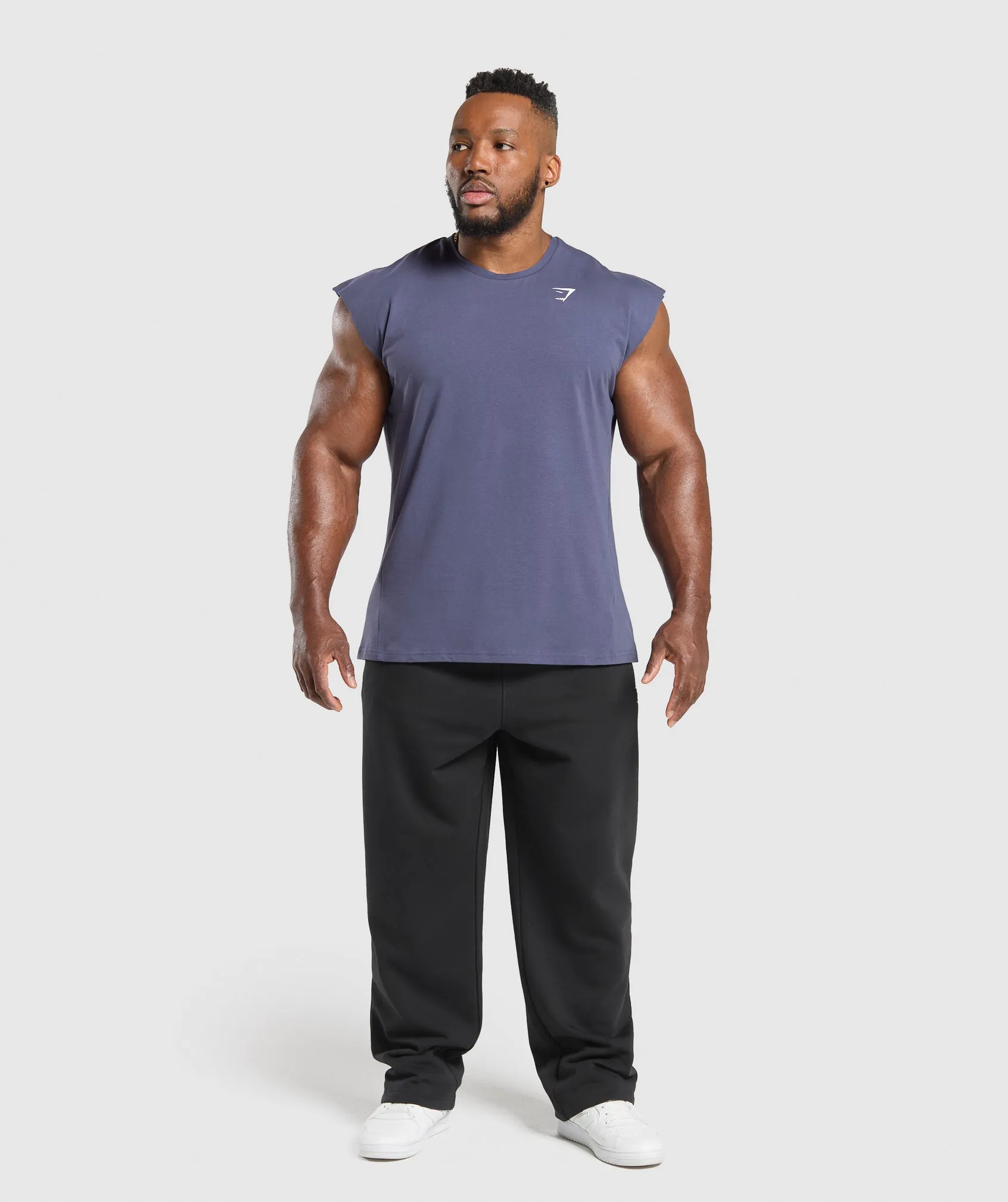 Gymshark Critical Cut Off Tank - Weighted Purple sold by Gymshark product image thumbnail 3