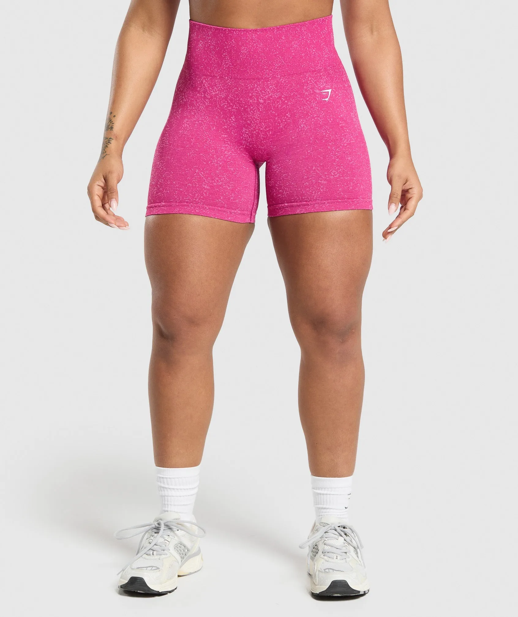 Gymshark Adapt Fleck Seamless Shorts - Winning Pink/Sour Pink sold by Gymshark