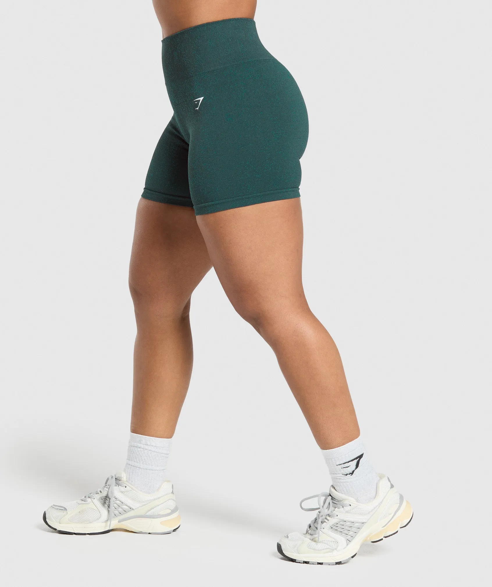Gymshark Adapt Fleck Seamless Shorts - Darkest Teal/Functional Teal sold by Gymshark product image thumbnail 3