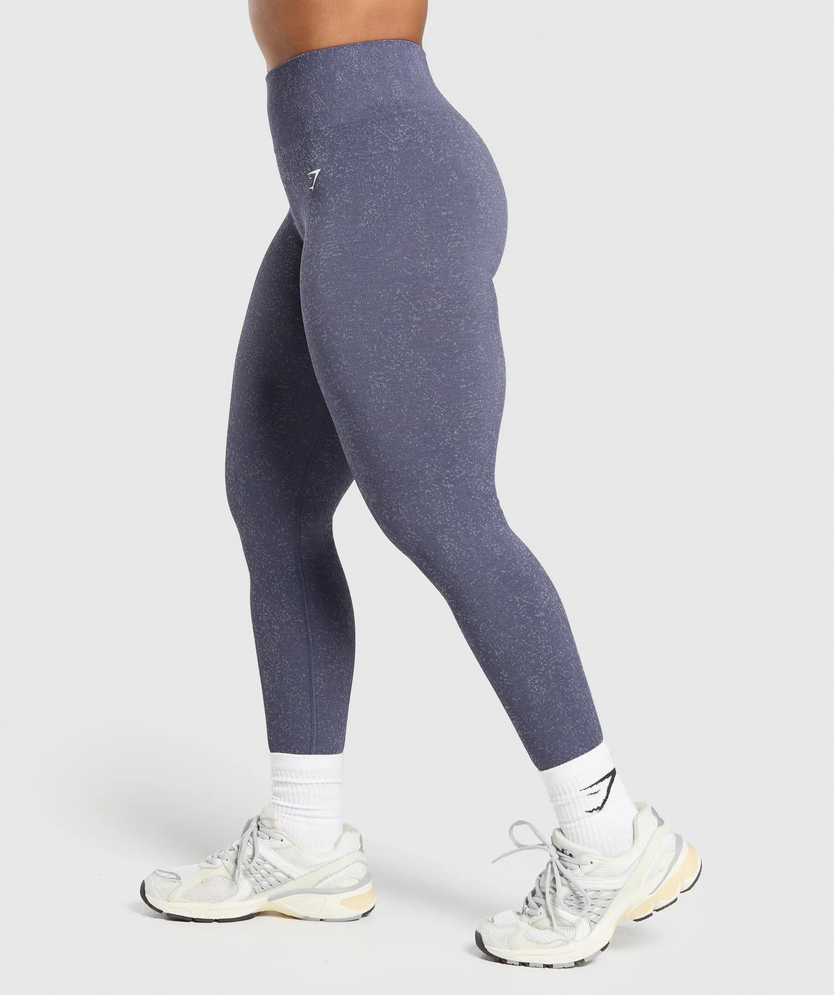 Gymshark Adapt Fleck Seamless Leggings - Weighted Purple/Metal Purple sold by Gymshark product image thumbnail 3