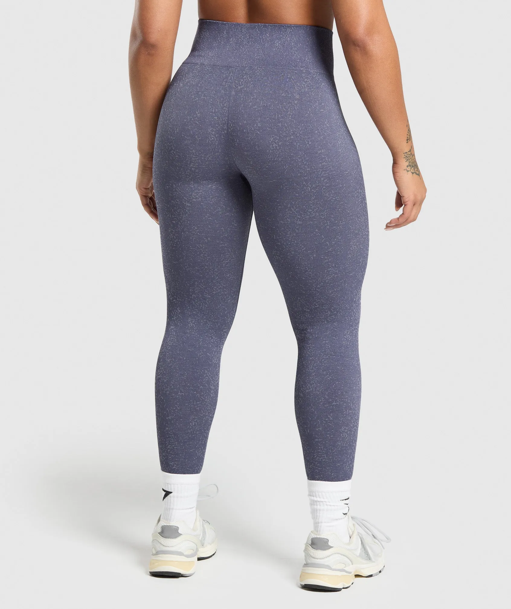 Gymshark Adapt Fleck Seamless Leggings - Weighted Purple/Metal Purple sold by Gymshark product image thumbnail 2