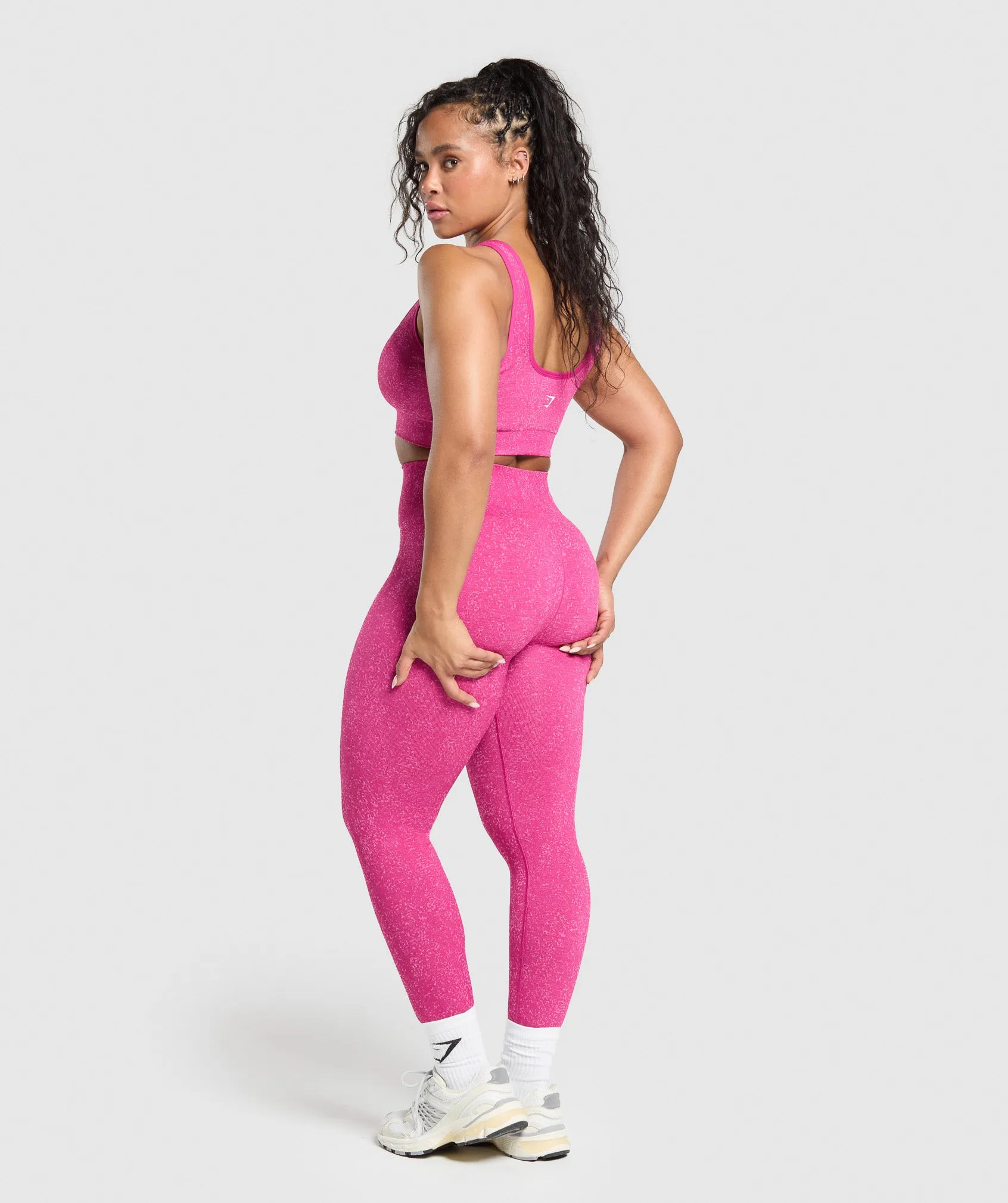 Gymshark Adapt Fleck Seamless Leggings - Winning Pink/Sour Pink sold by Gymshark product image thumbnail 5