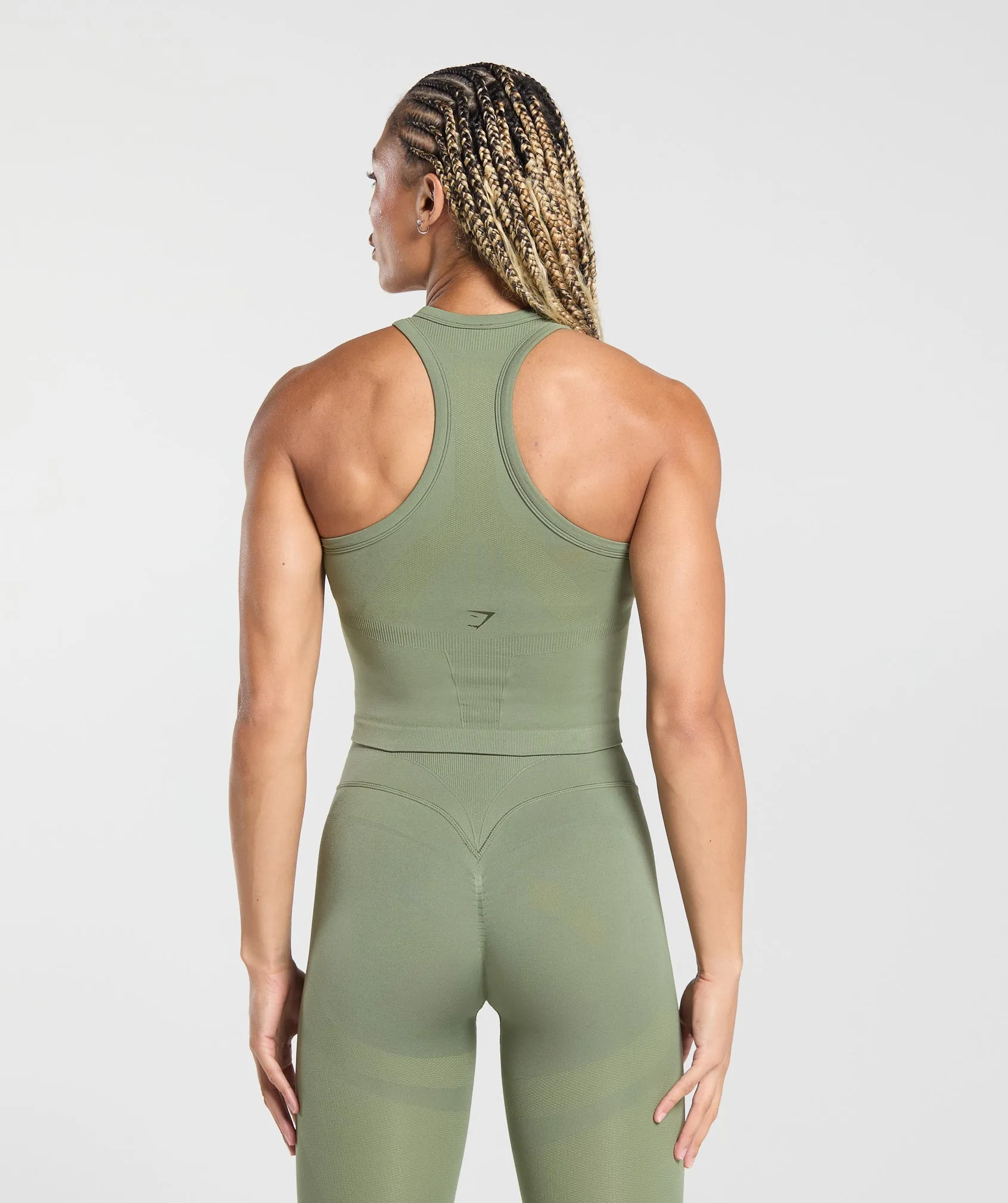 Gymshark Active Seamless Tank - Force Green sold by Gymshark product image thumbnail 2