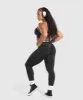 Gymshark Glute Boost Seamless Leggings - Black/Asphalt Grey sold by Gymshark