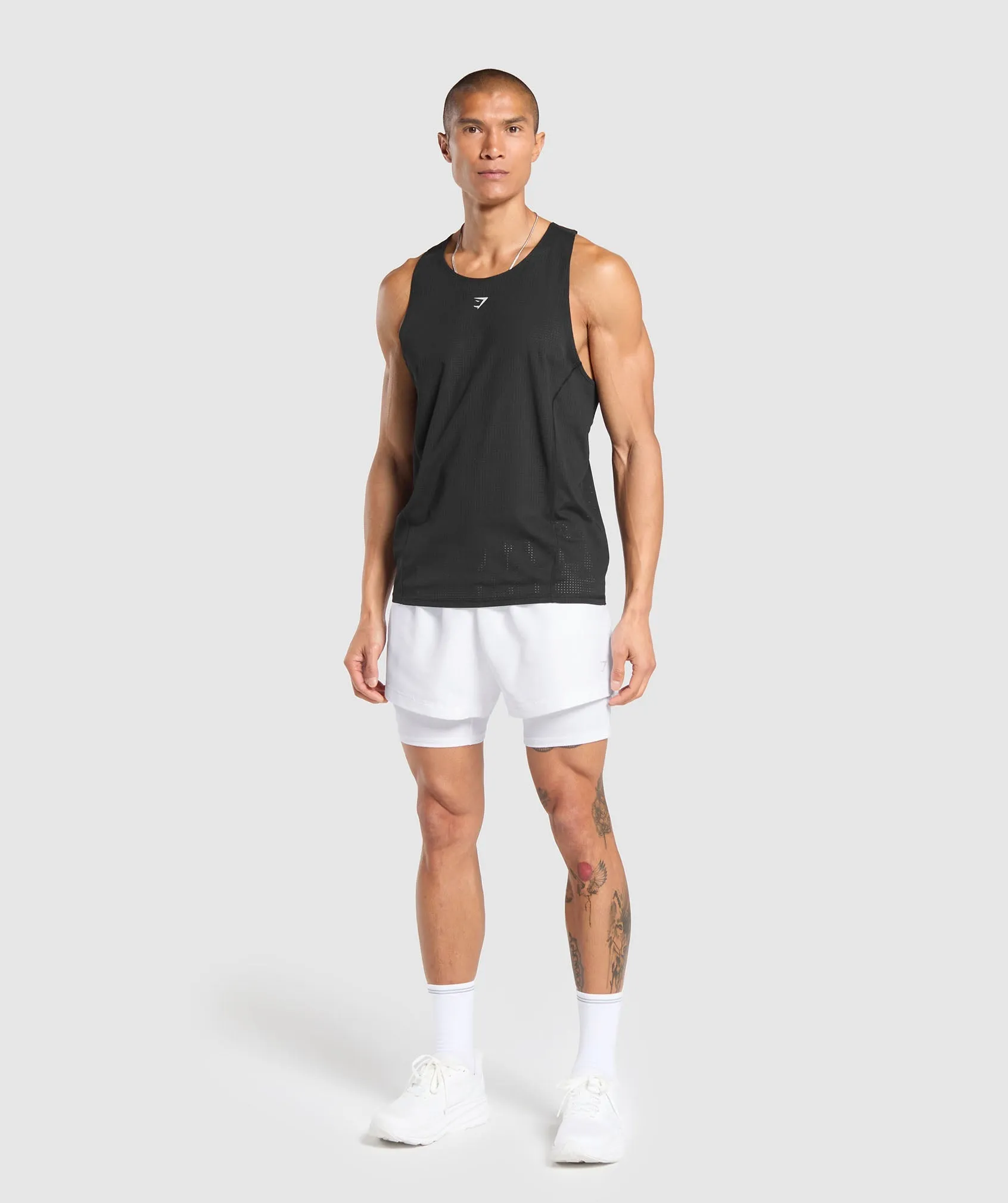 Gymshark Running 2 in 1 Shorts - White sold by Gymshark product image thumbnail 5