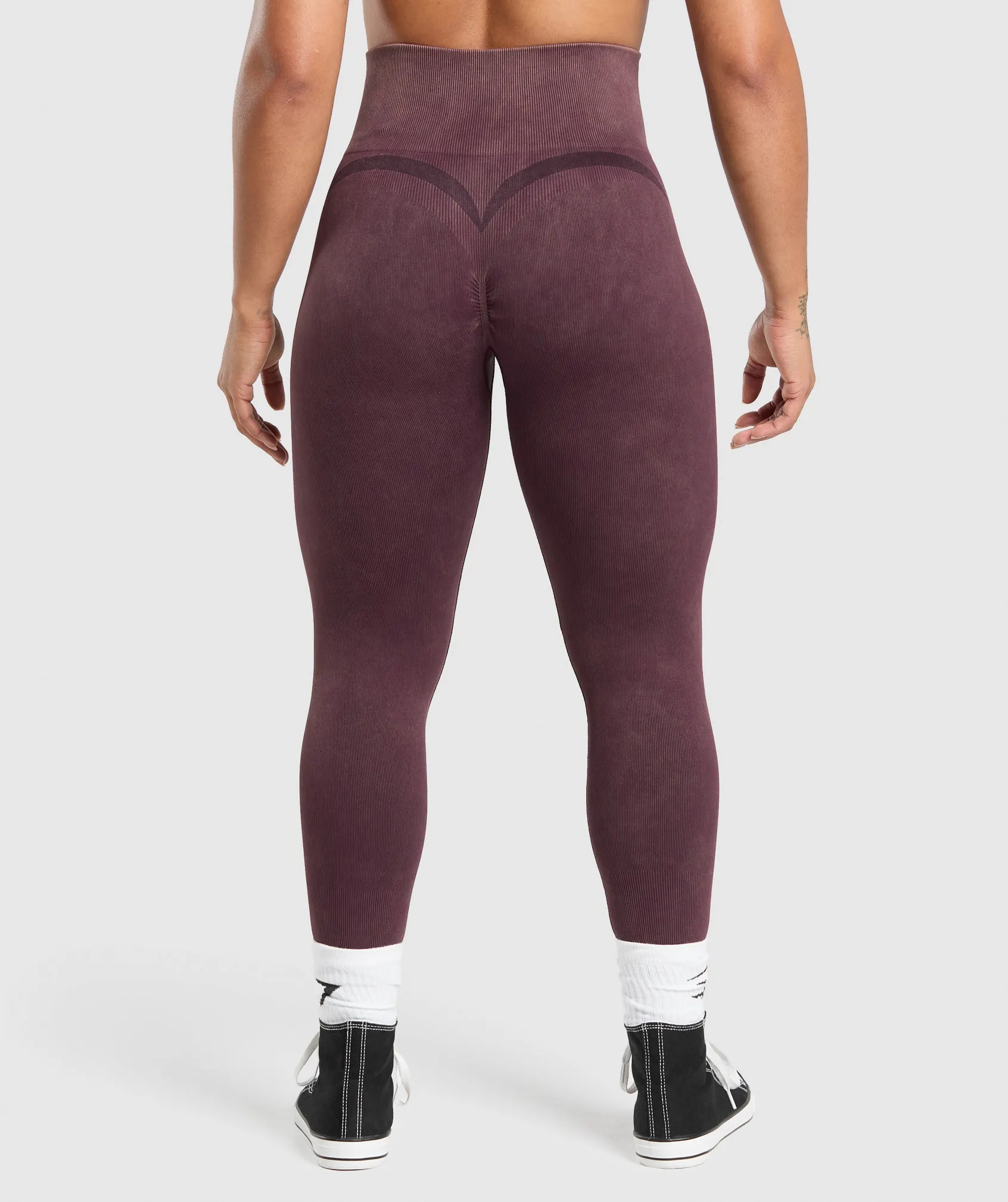 Gymshark Gains Seamless Leggings - Depth Purple sold by Gymshark product image thumbnail 2