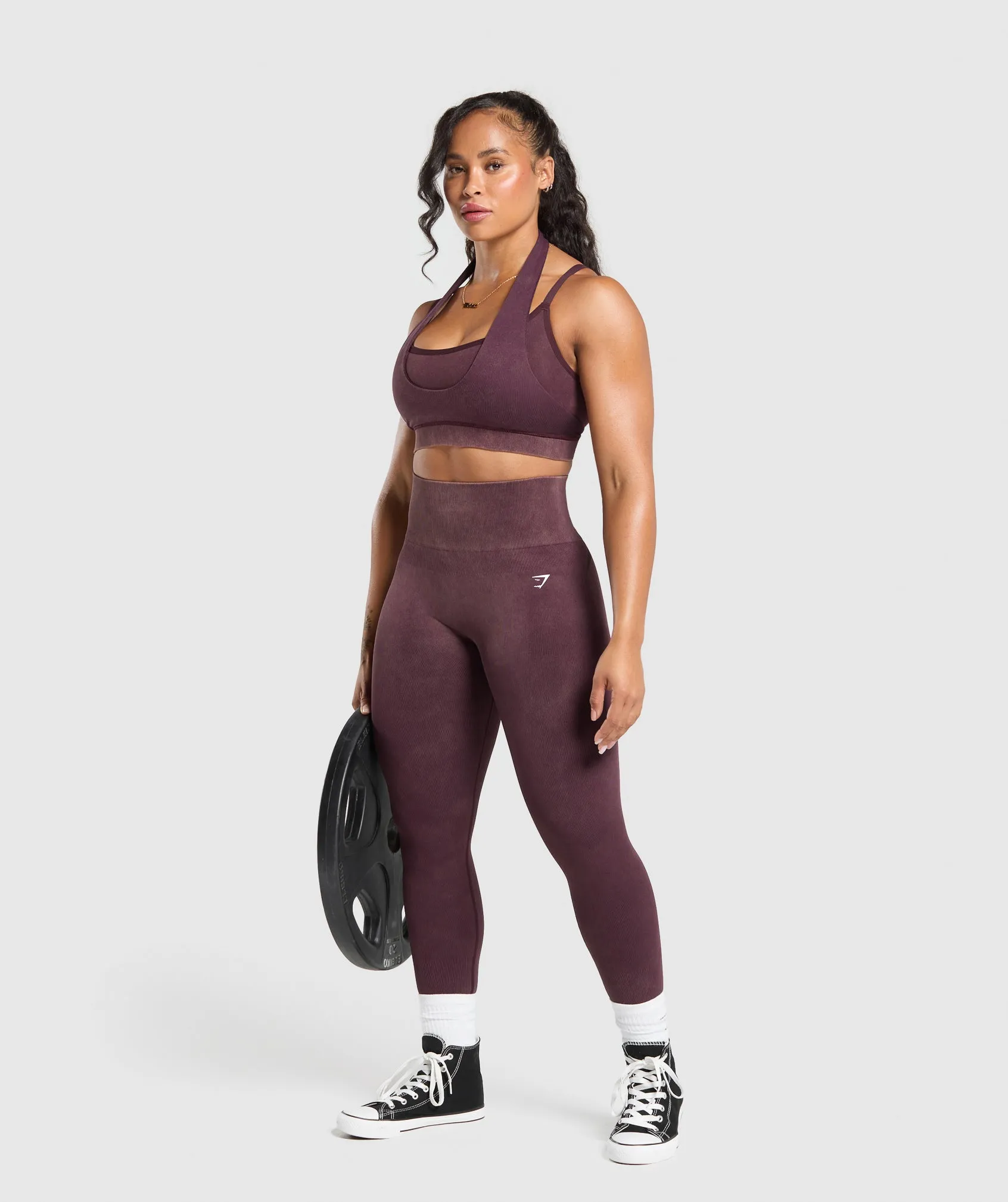 Gymshark Gains Seamless Leggings - Depth Purple sold by Gymshark product image thumbnail 4