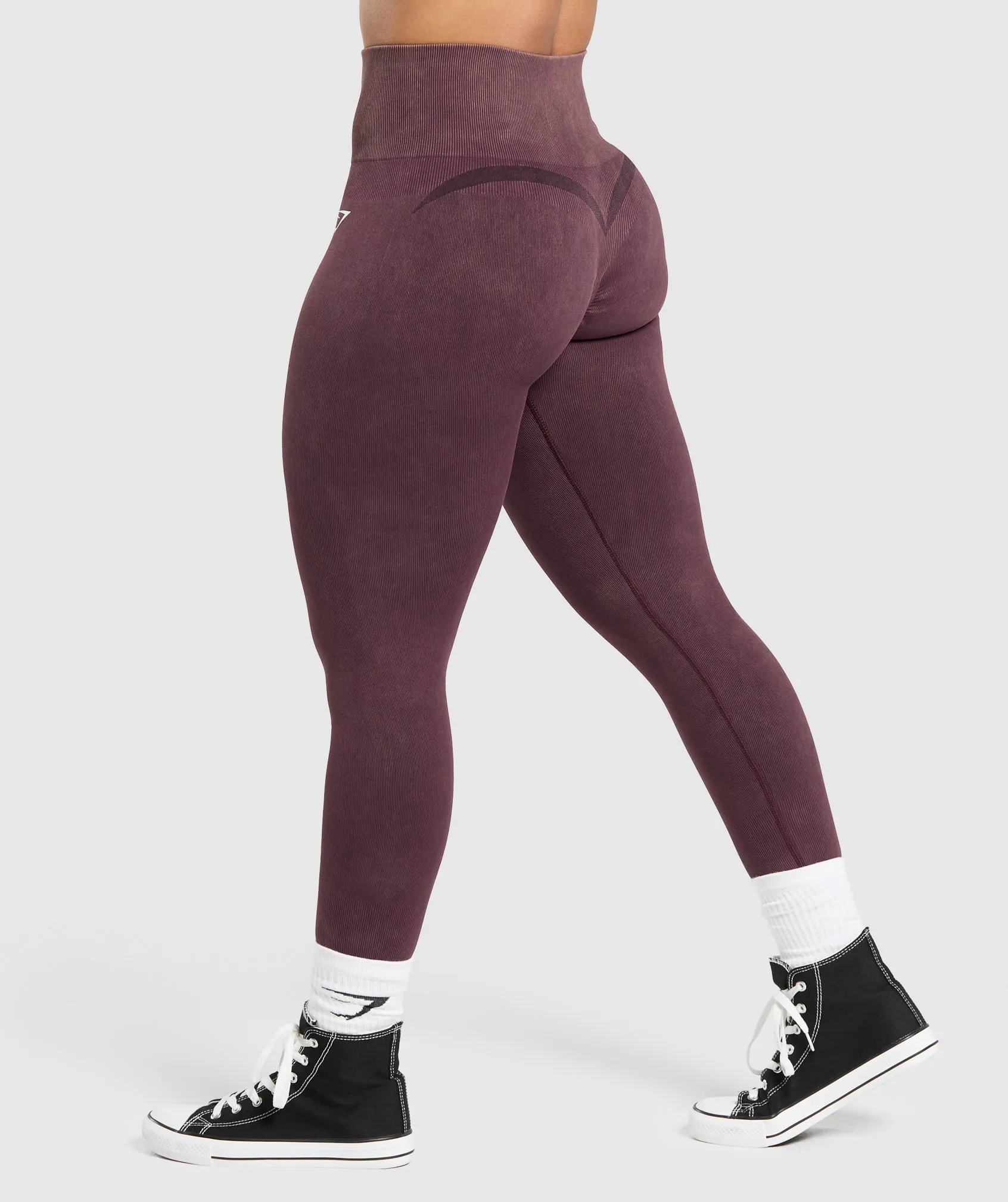 Gymshark Gains Seamless Leggings - Depth Purple sold by Gymshark product image thumbnail 3