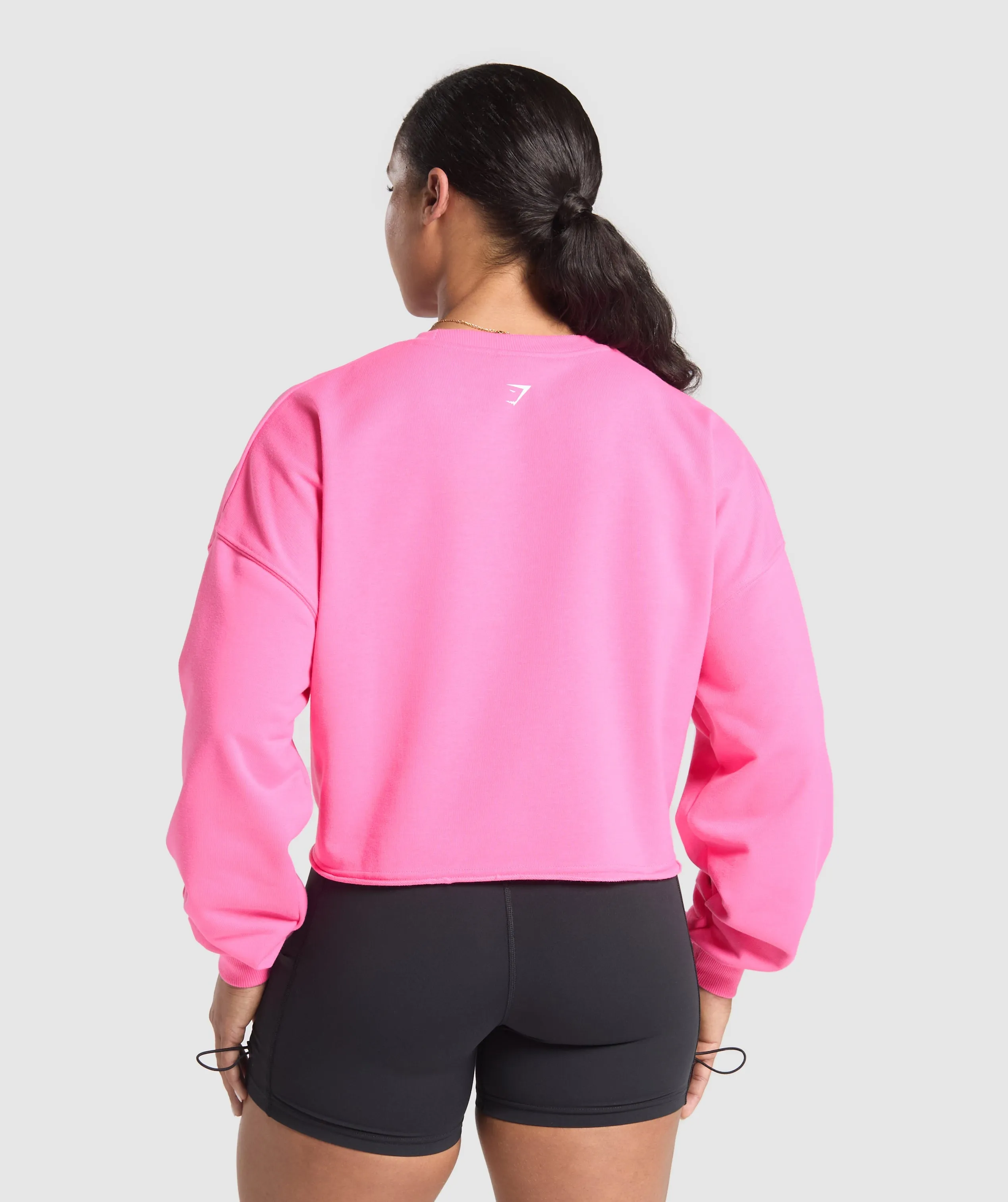 Gymshark Kettlebell Cutie Cropped Sweatshirt - Physical Pink sold by Gymshark product image thumbnail 2