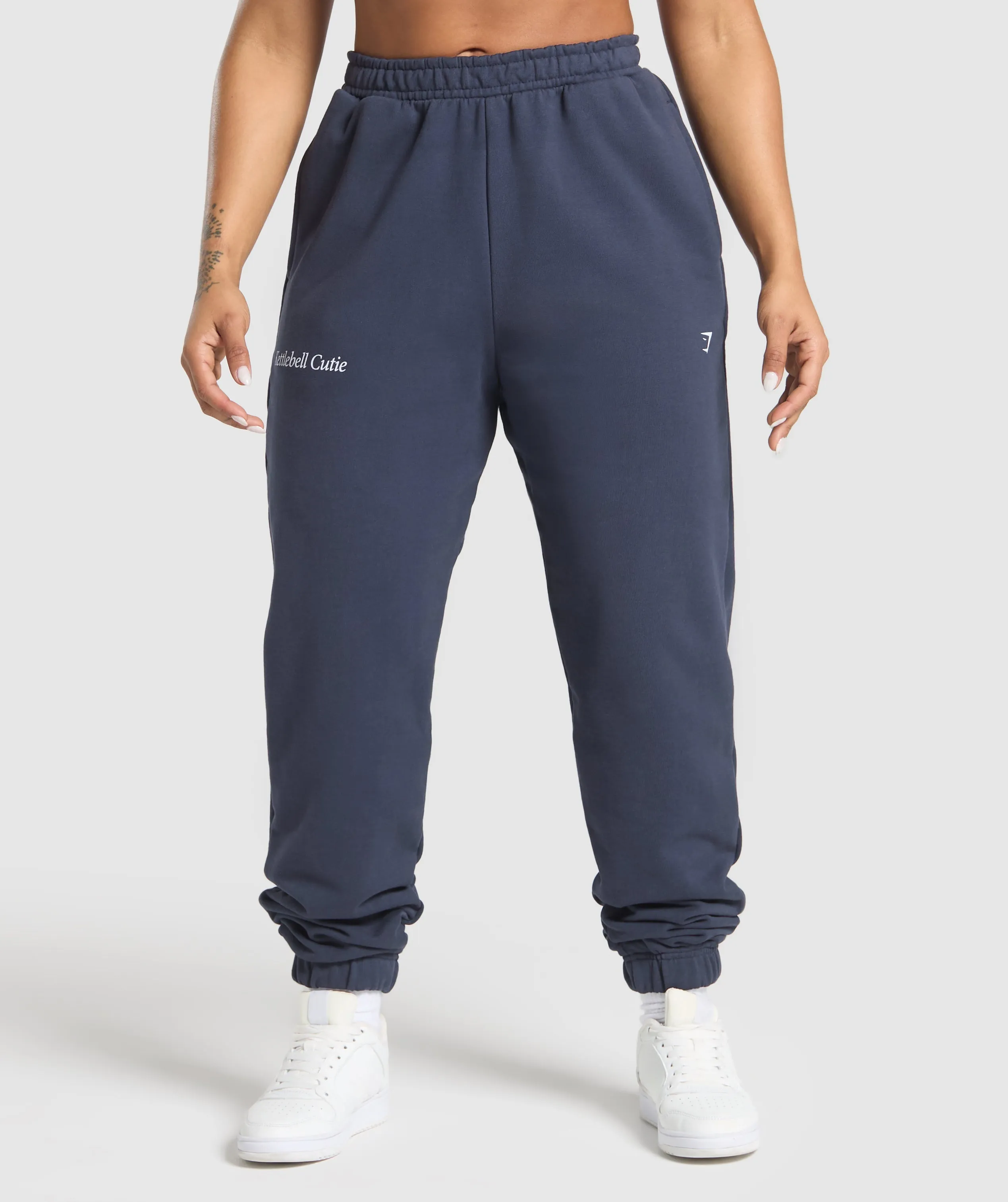 Gymshark Kettlebell Cutie Oversized Joggers - Heavy Blue sold by Gymshark