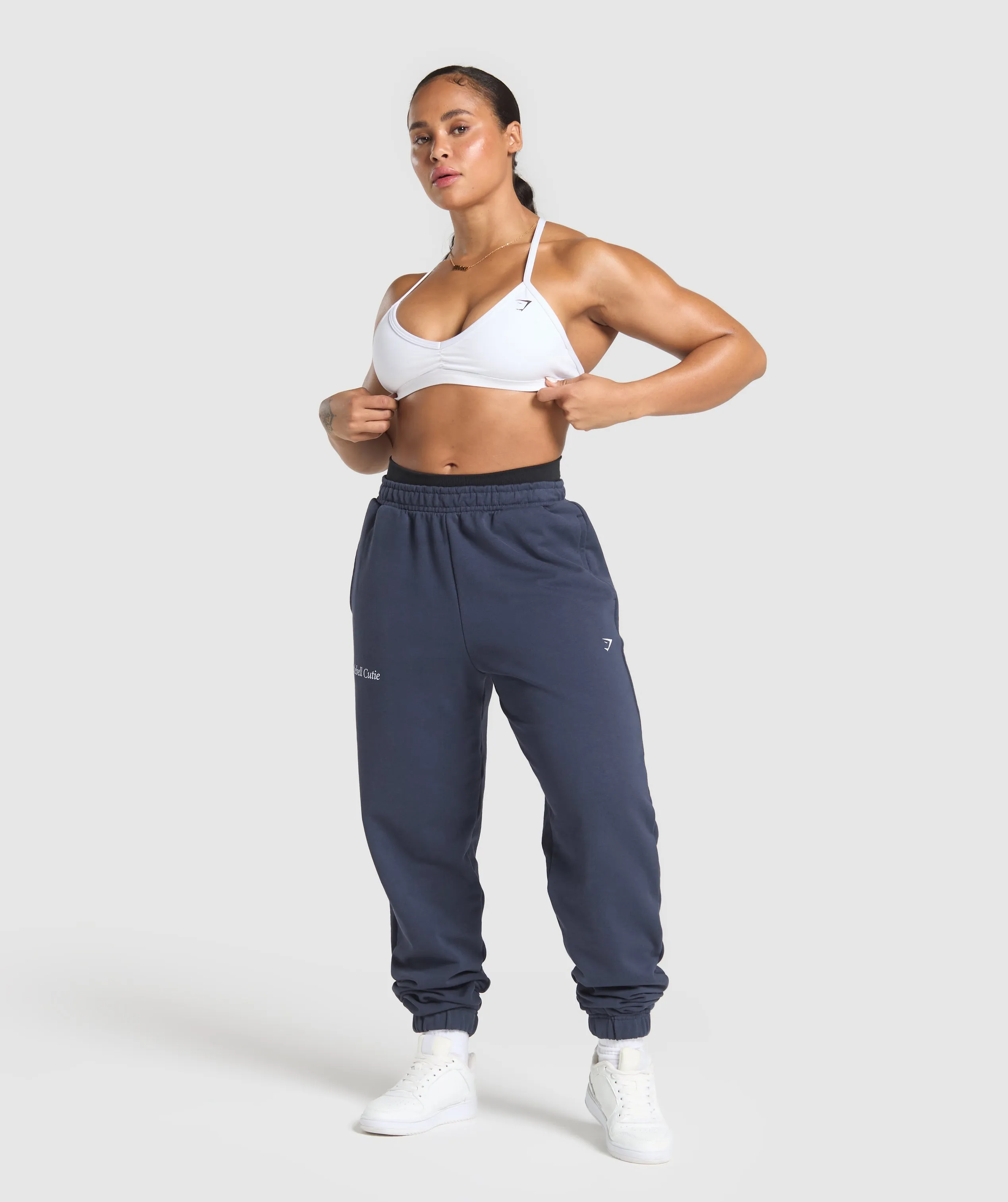Gymshark Kettlebell Cutie Oversized Joggers - Heavy Blue sold by Gymshark product image thumbnail 4