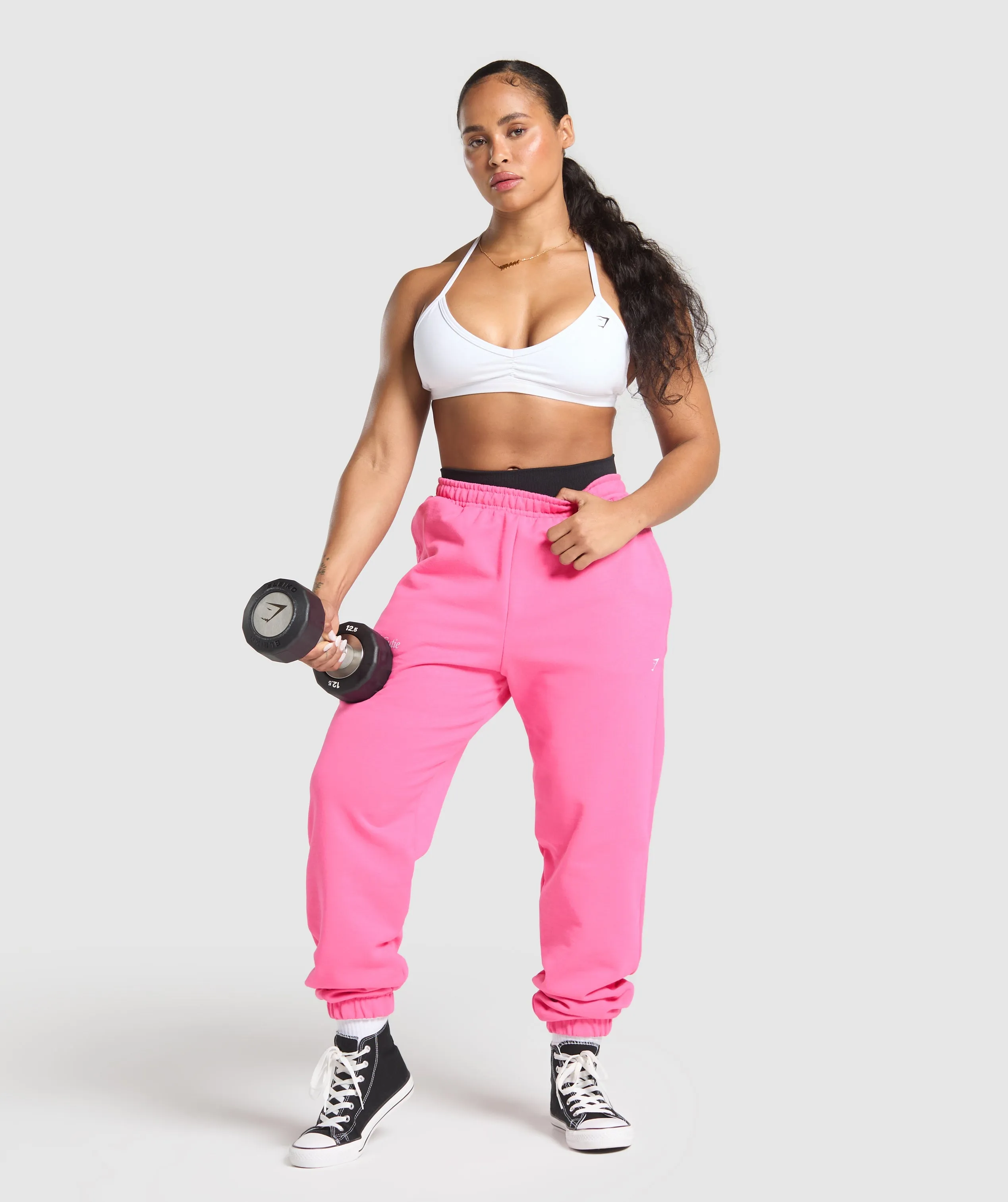 Gymshark Kettlebell Cutie Oversized Joggers - Physical Pink sold by Gymshark product image thumbnail 4