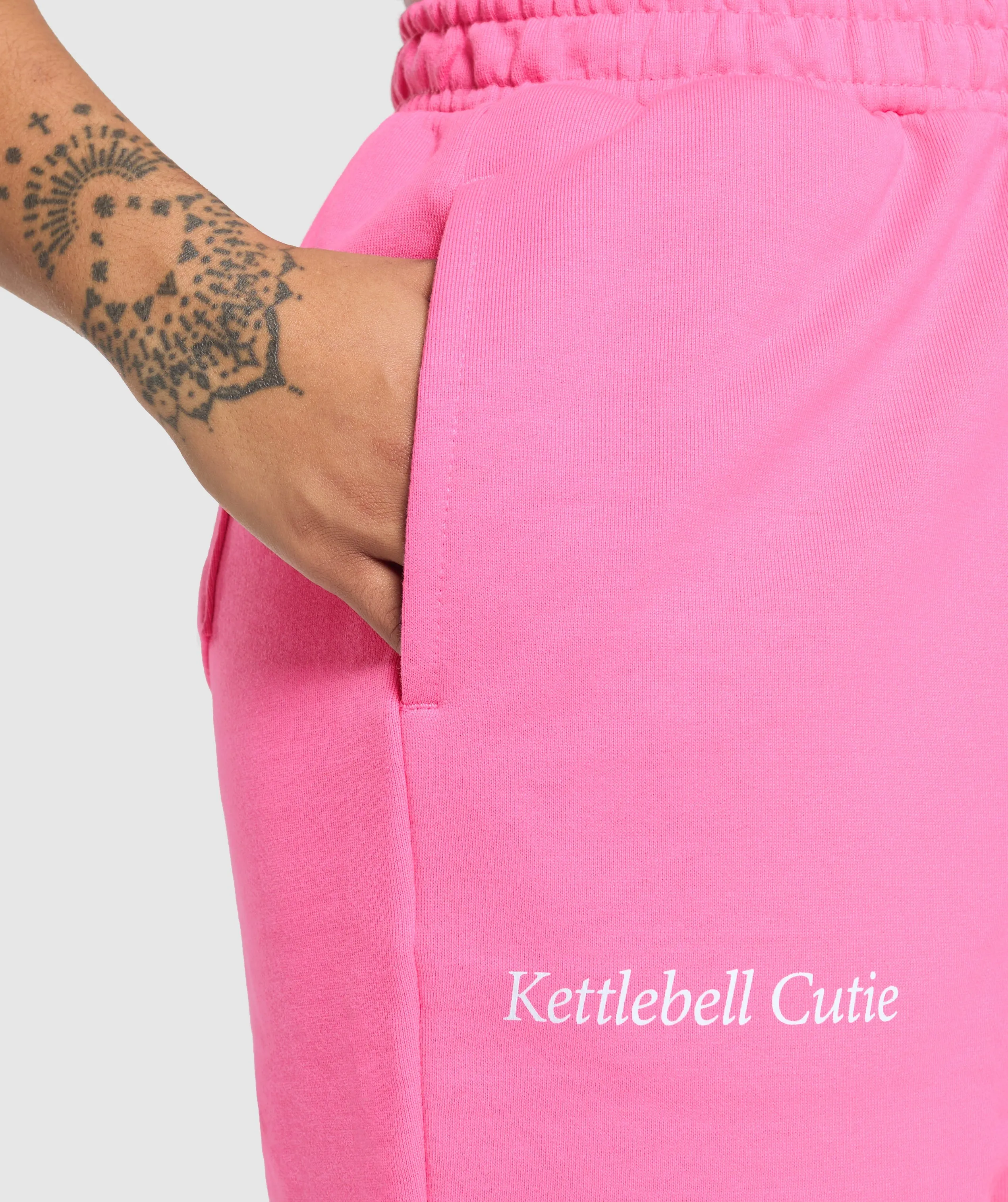 Gymshark Kettlebell Cutie Oversized Joggers - Physical Pink sold by Gymshark product image thumbnail 5
