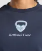 Gymshark Kettlebell Cutie Oversized T-Shirt - Heavy Blue sold by Gymshark