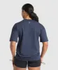 Gymshark Kettlebell Cutie Oversized T-Shirt - Heavy Blue sold by Gymshark