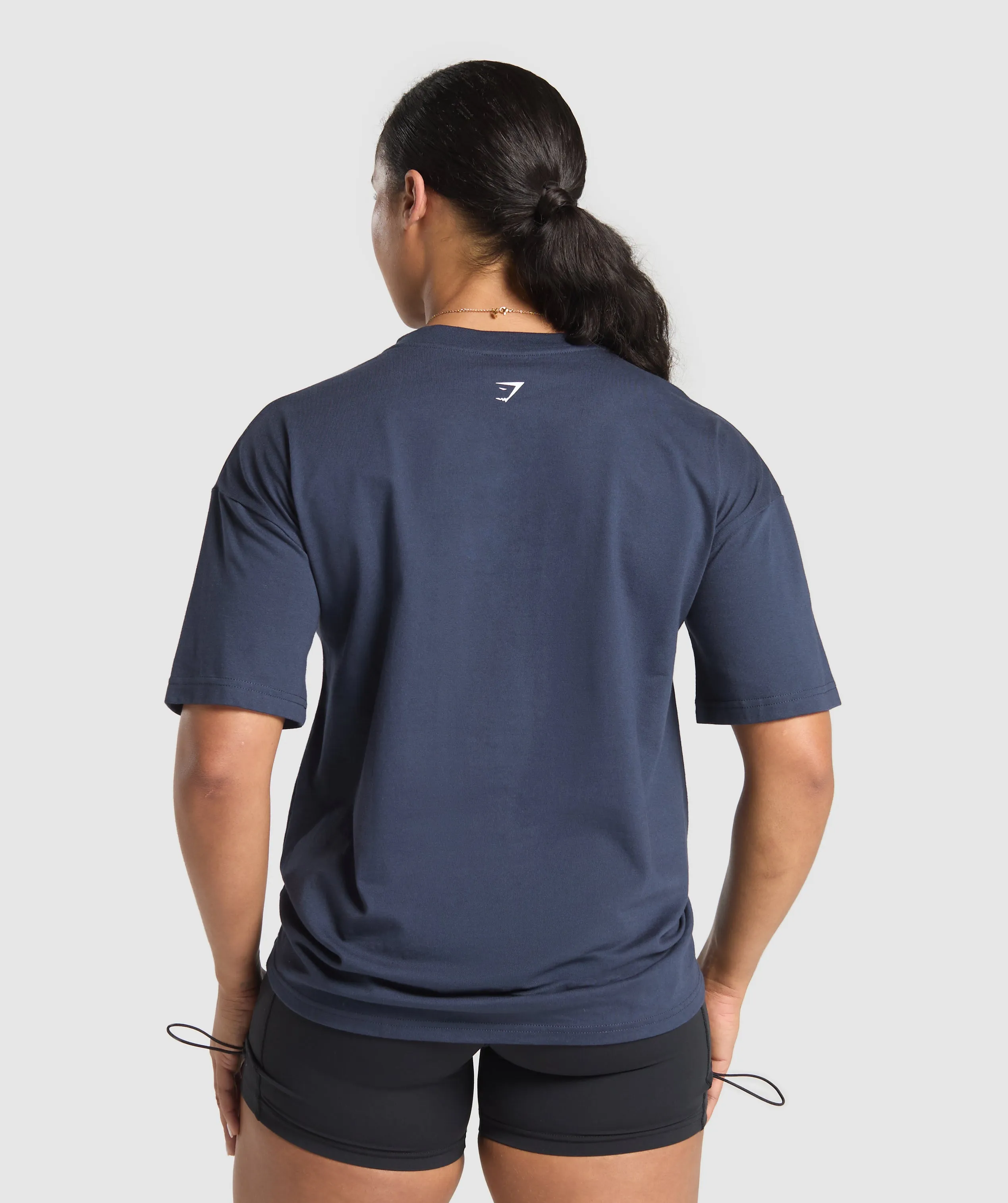 Gymshark Kettlebell Cutie Oversized T-Shirt - Heavy Blue sold by Gymshark product image thumbnail 2