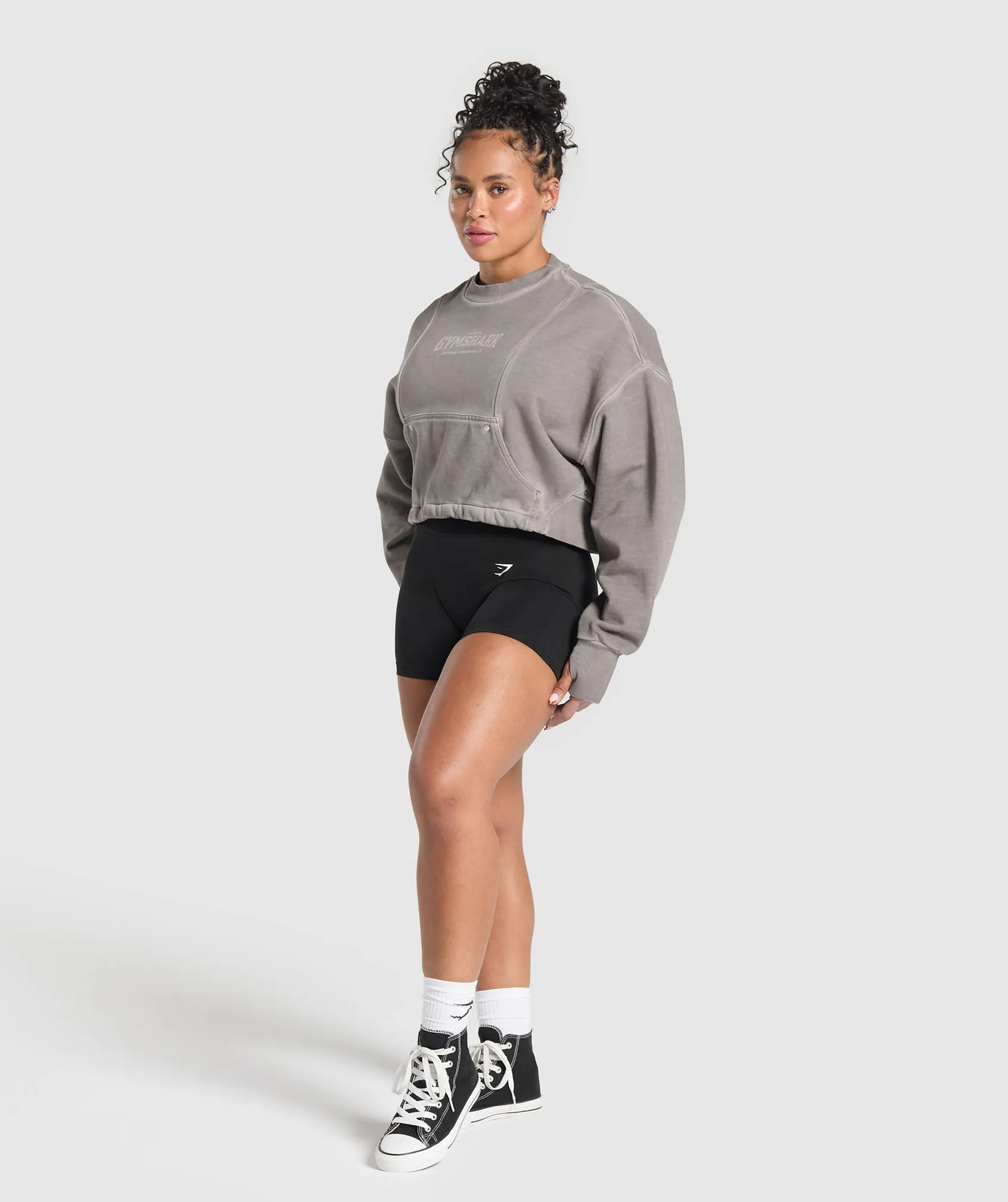 Gymshark Rest Day Heavyweight Sweatshirt - Metal Grey/Asphalt Grey sold by Gymshark product image thumbnail 4