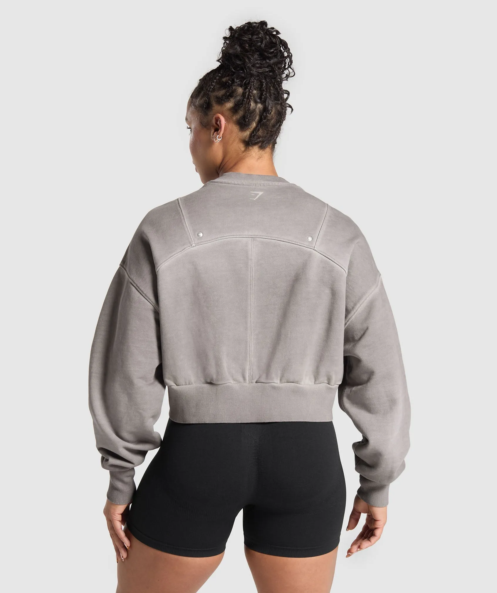 Gymshark Rest Day Heavyweight Sweatshirt - Metal Grey/Asphalt Grey sold by Gymshark product image thumbnail 2