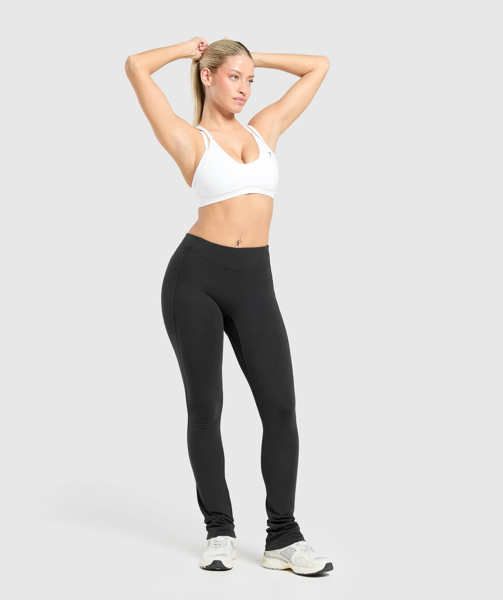 Gymshark Heavyweight Washed Leggings - Black Wash sold by Gymshark product image thumbnail 4