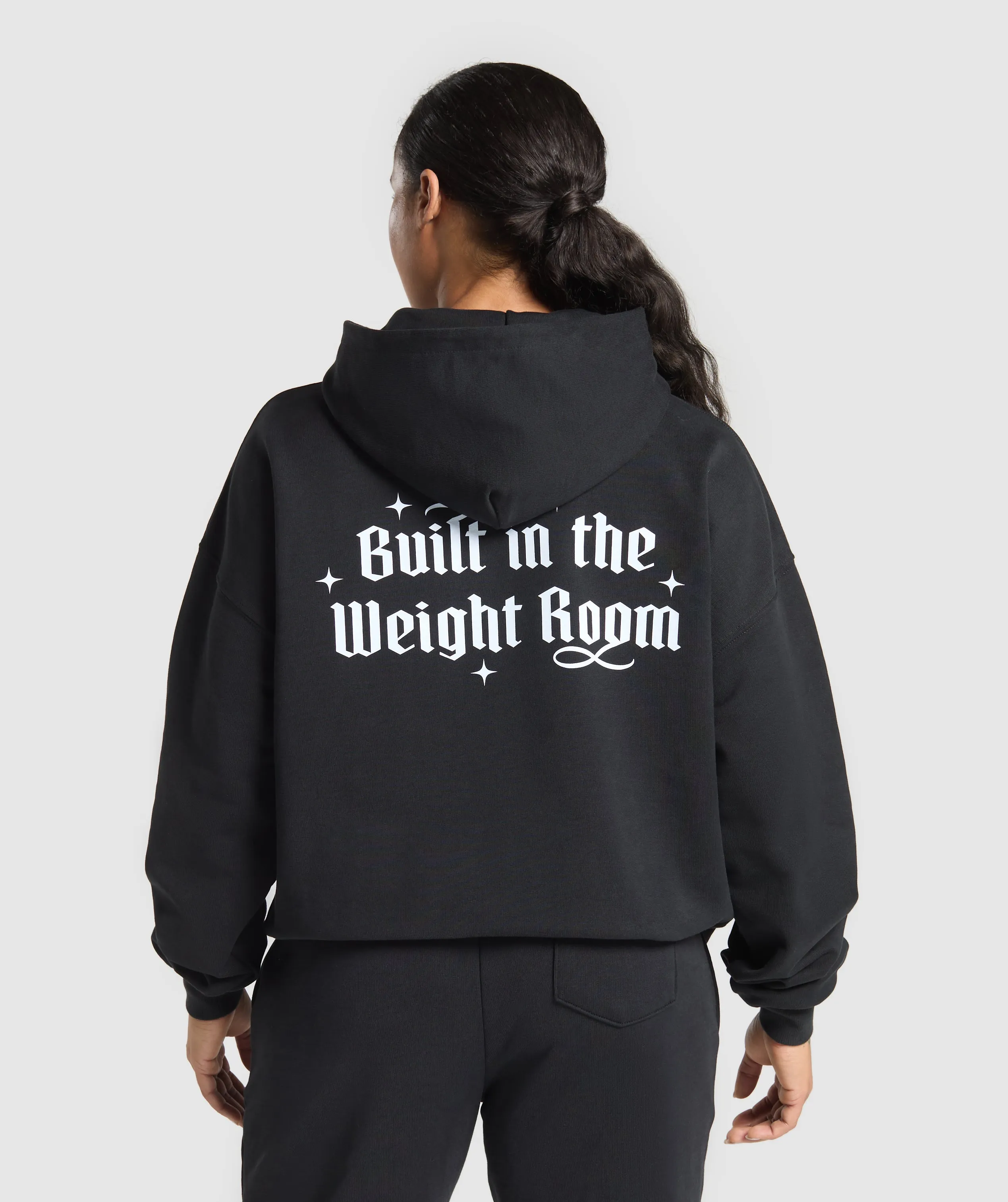 Gymshark Built In The Weight Room Hoodie - Black sold by Gymshark