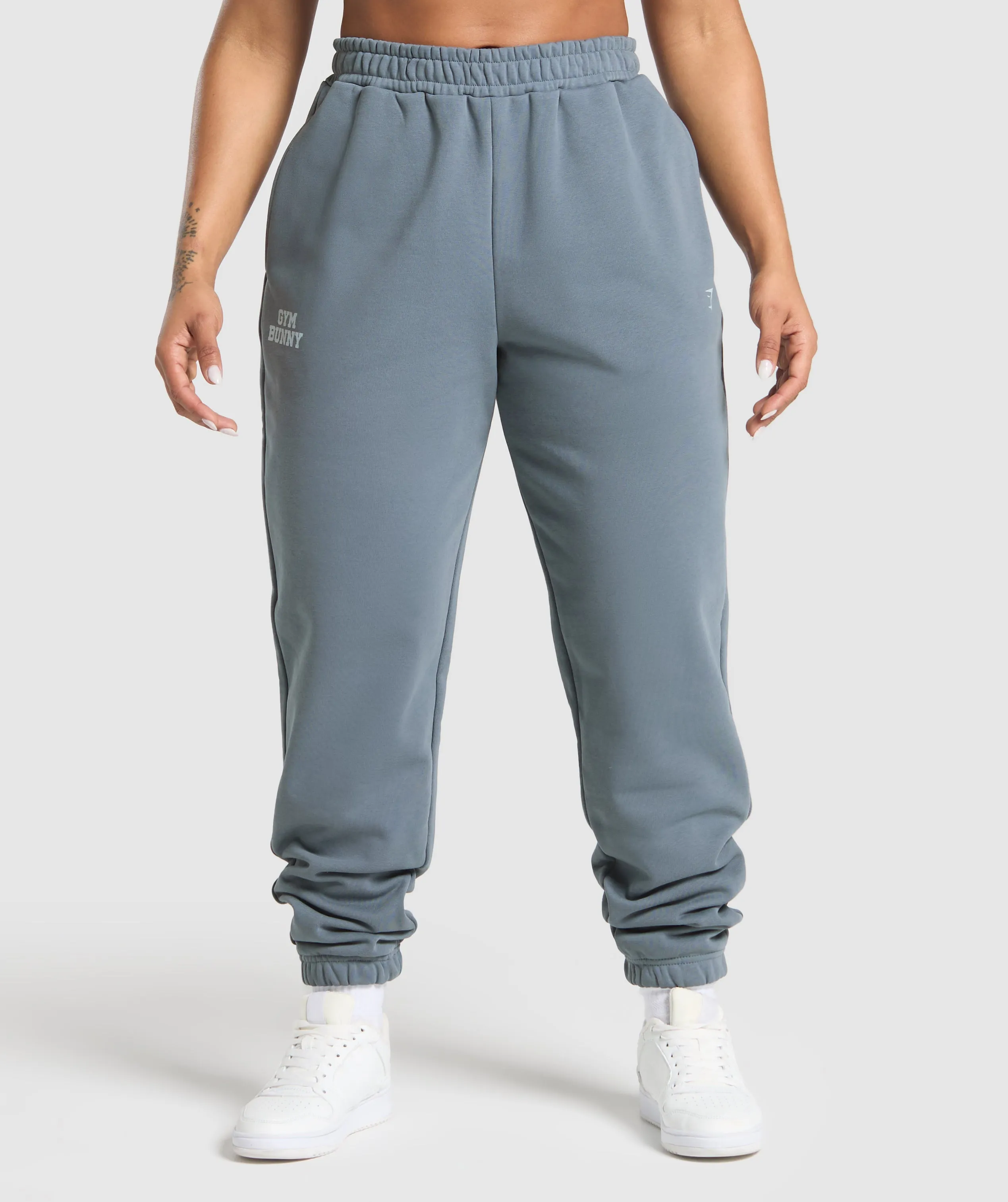 Gymshark Gym Bunny Oversized Joggers - Iron Blue sold by Gymshark