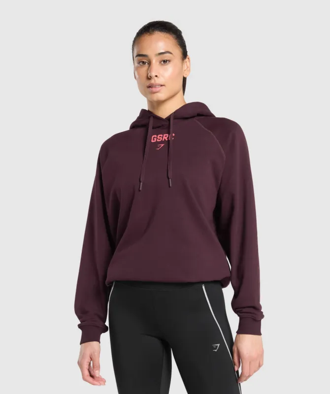 Gymshark Running Graphic Hoodie - Depth Purple sold by Gymshark