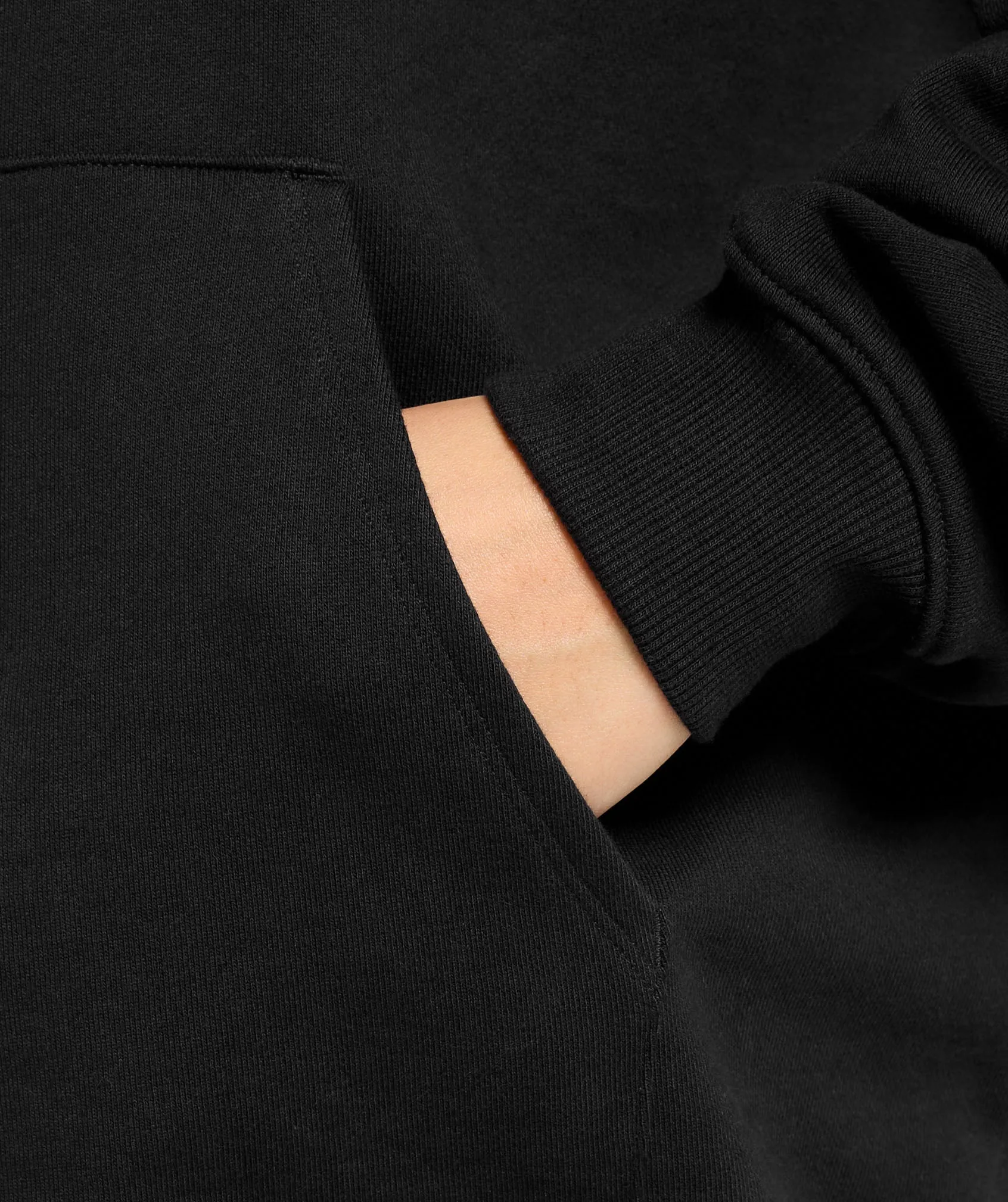 Gymshark Glow Oversized Hoodie - Black sold by Gymshark product image thumbnail 4