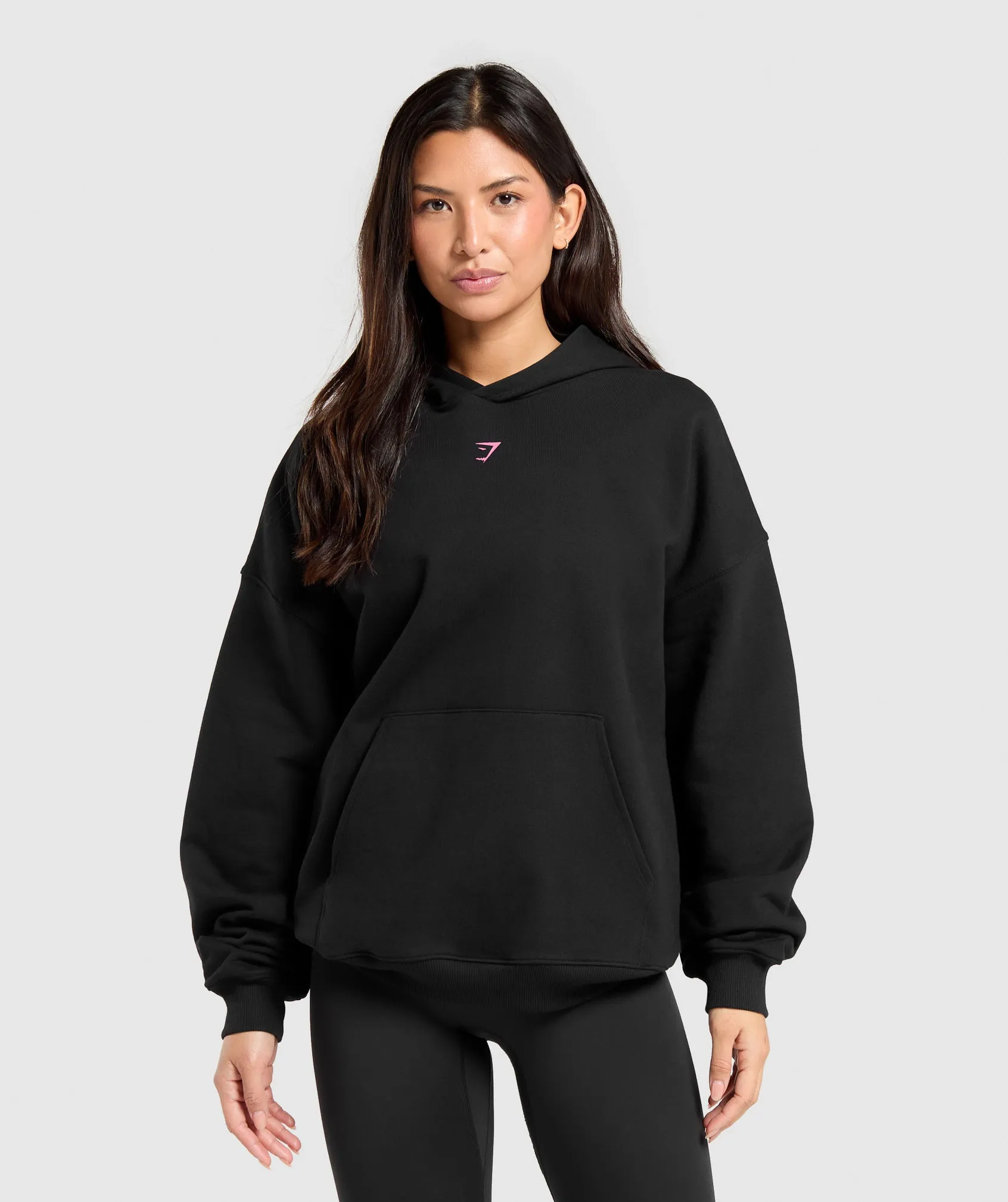 Gymshark Glow Oversized Hoodie - Black sold by Gymshark product image thumbnail 2