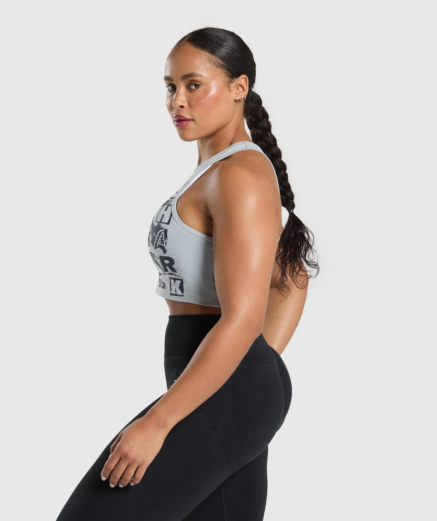 Gymshark Punk Cropped Tank - Ice Grey sold by Gymshark product image thumbnail 3
