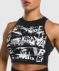 Gymshark Punk Cropped Tank - Black sold by Gymshark