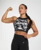 Gymshark Punk Cropped Tank - Black sold by Gymshark