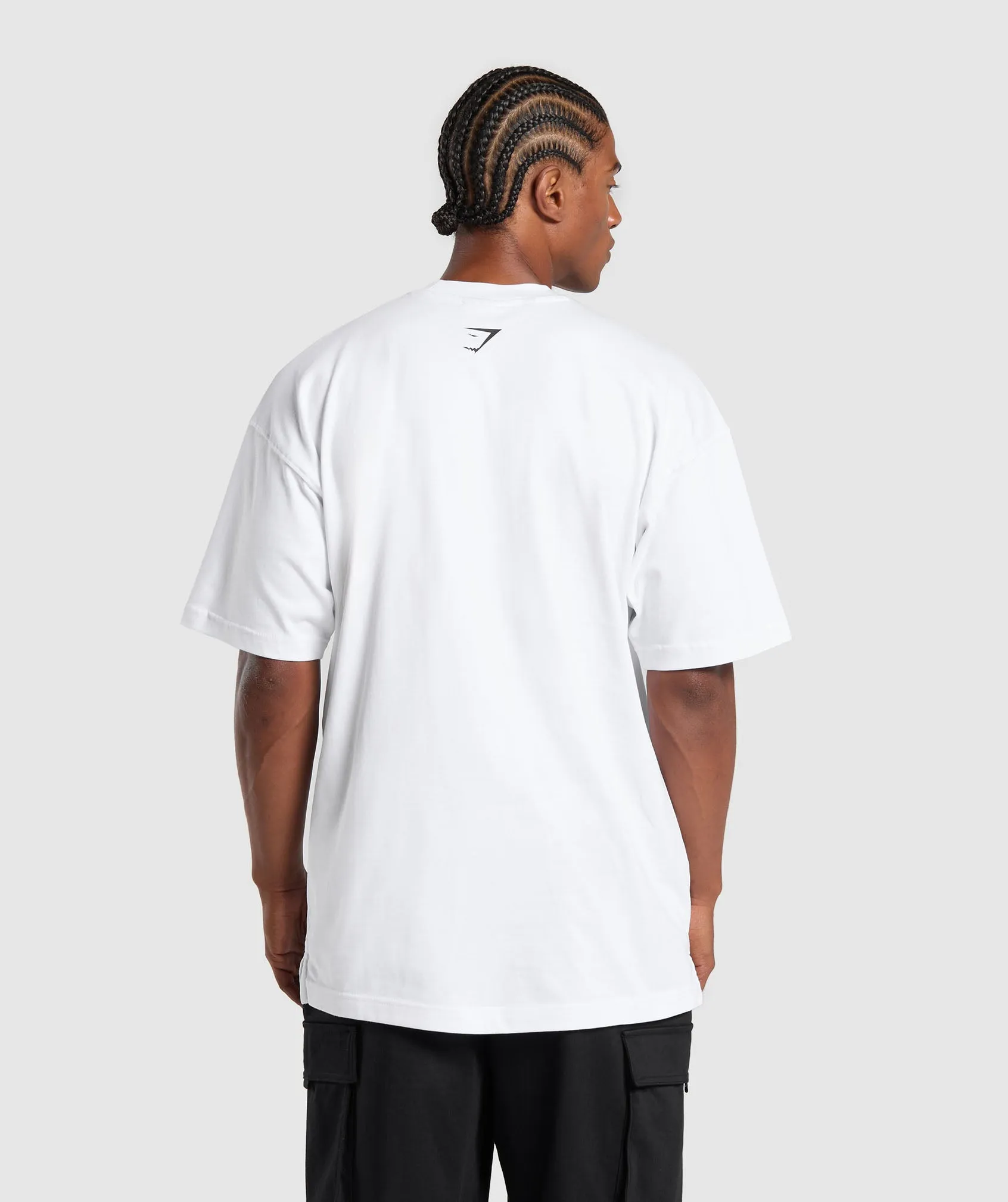 Gymshark Hispanic Inspired Oversized Graphic T-Shirt - White sold by Gymshark product image thumbnail 2