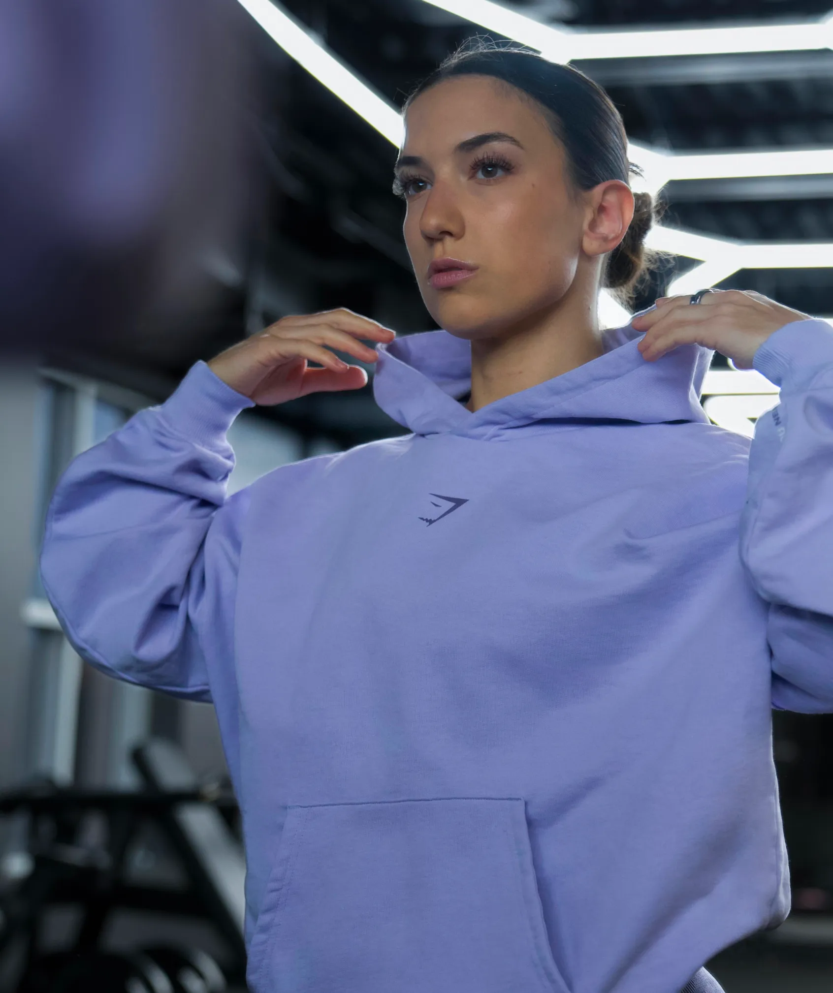 GS X Diana Oversized Graphic Hoodie - Powdered Lilac sold by Gymshark product image thumbnail 2