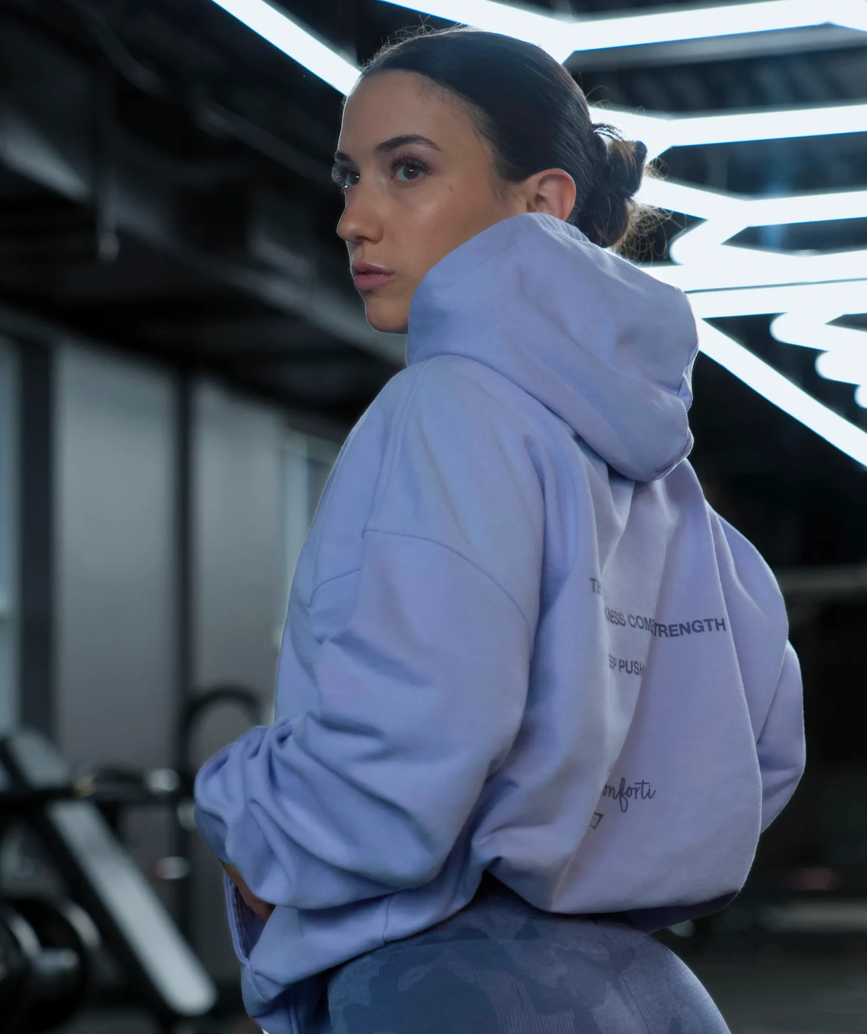GS X Diana Oversized Graphic Hoodie - Powdered Lilac sold by Gymshark product image thumbnail 5