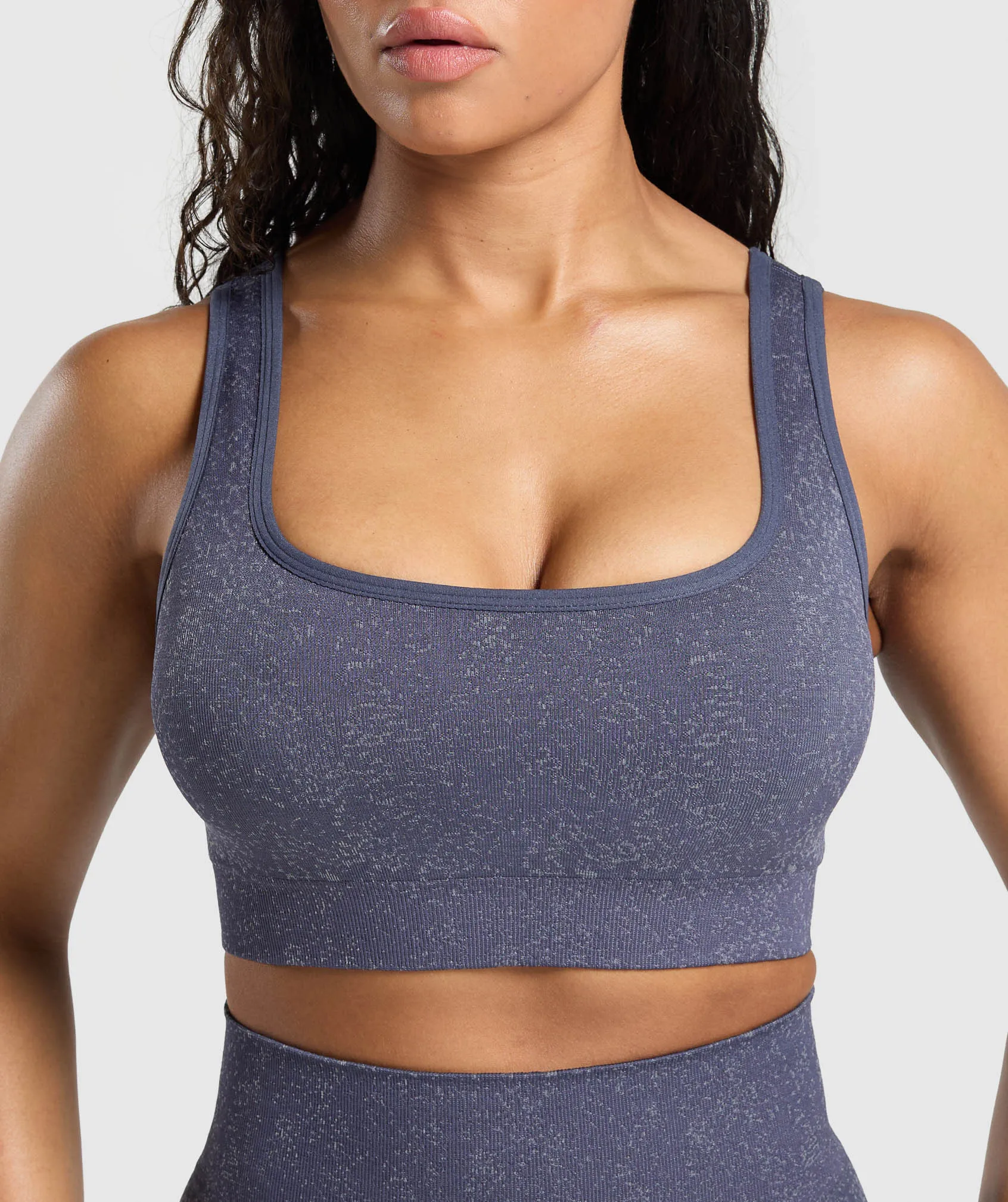 Gymshark Adapt Fleck Sports Bra - Weighted Purple/Metal Purple sold by Gymshark product image thumbnail 5