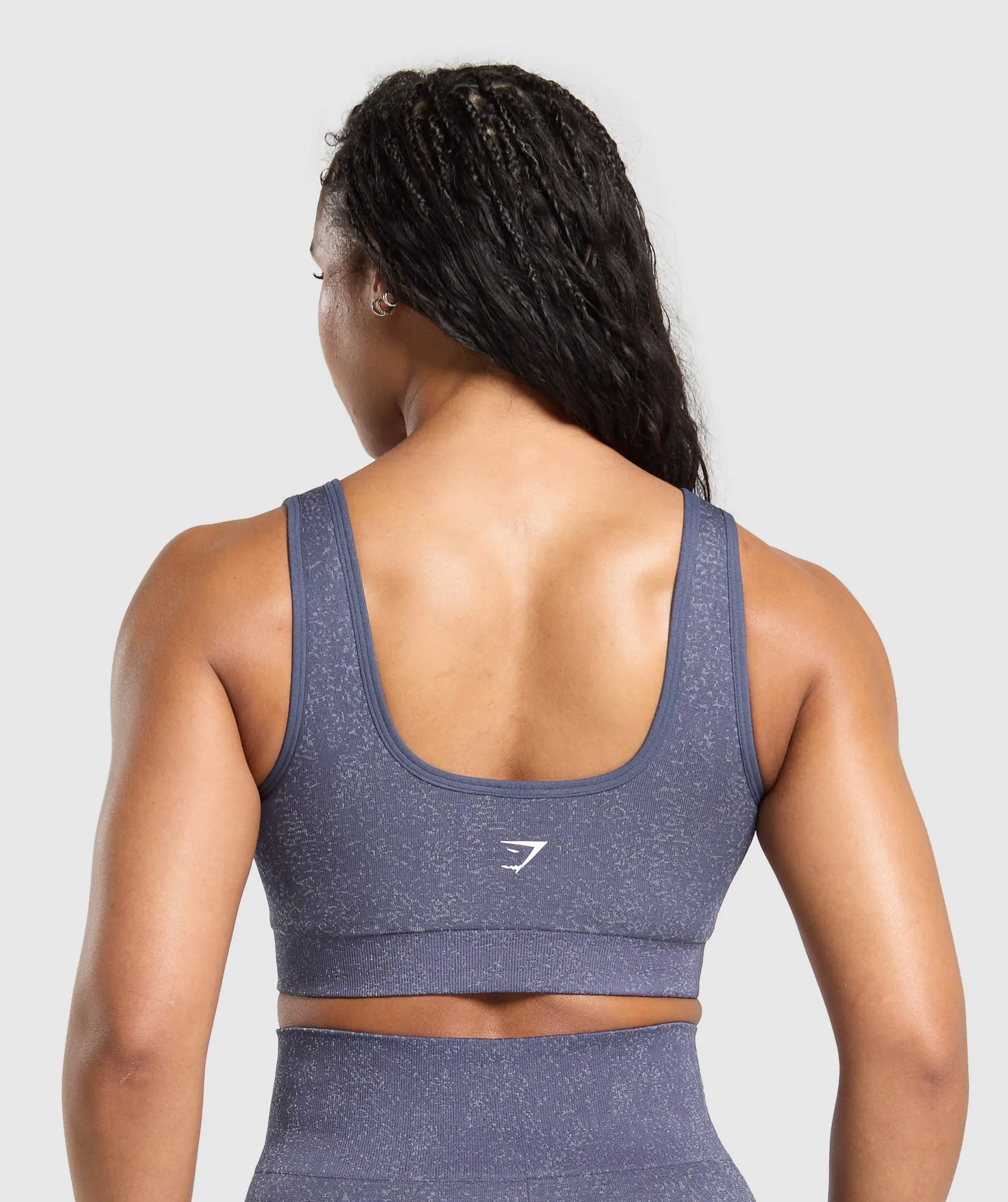 Gymshark Adapt Fleck Sports Bra - Weighted Purple/Metal Purple sold by Gymshark product image thumbnail 2