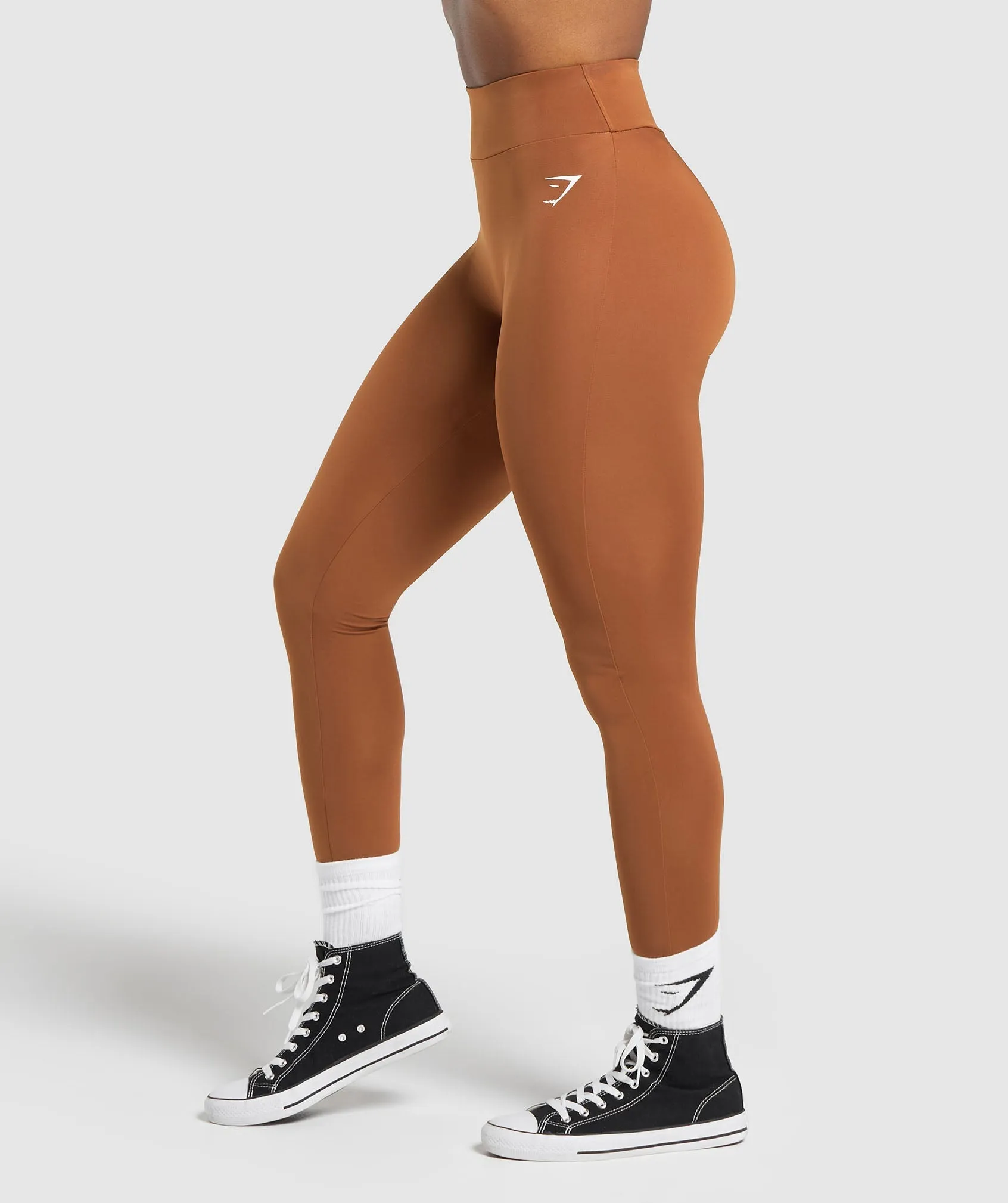 Power Tall Leggings - Copper Brown sold by Gymshark product image thumbnail 3