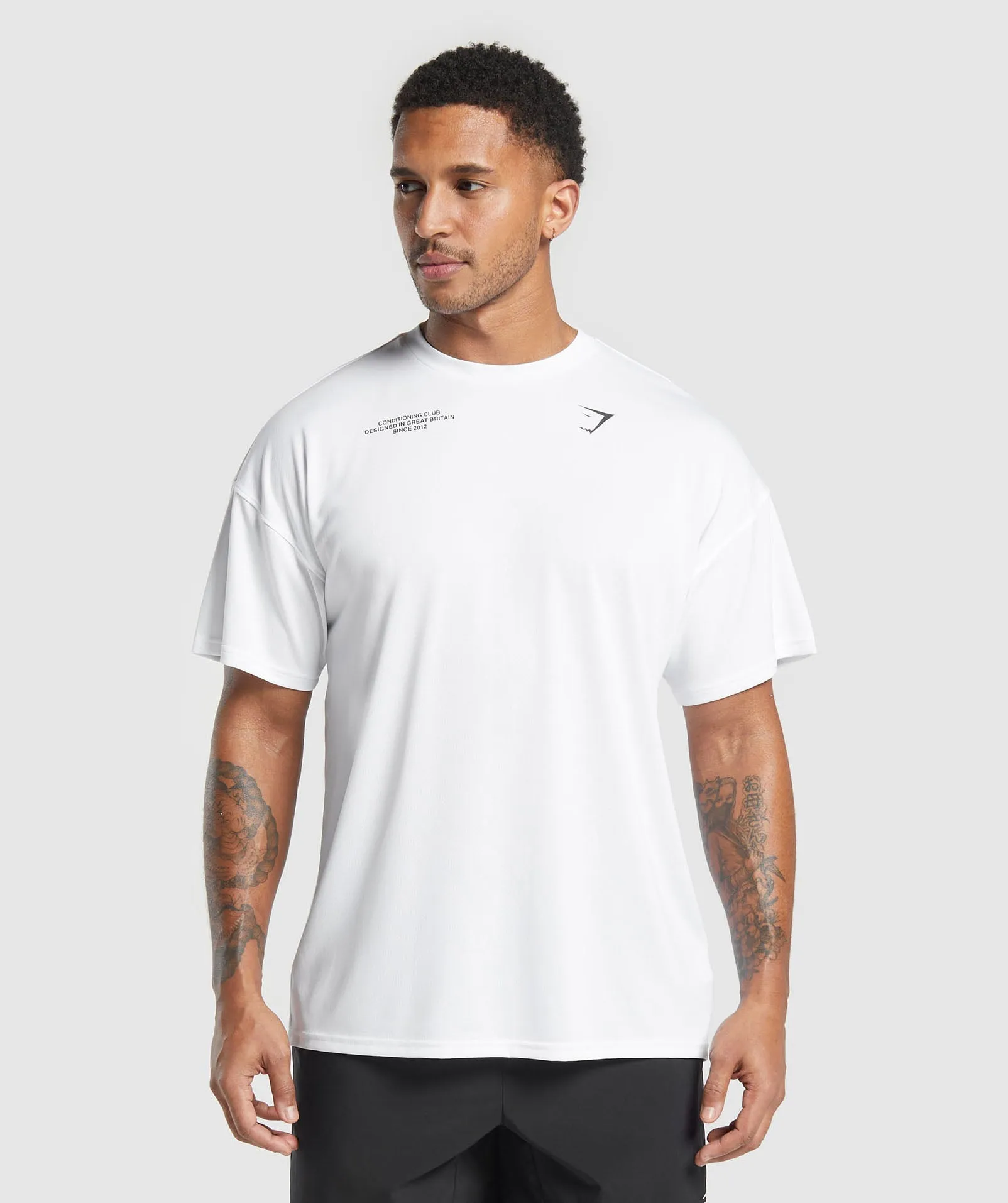 Gymshark Conditioning Club Oversized T-Shirt - White sold by Gymshark product image thumbnail 2