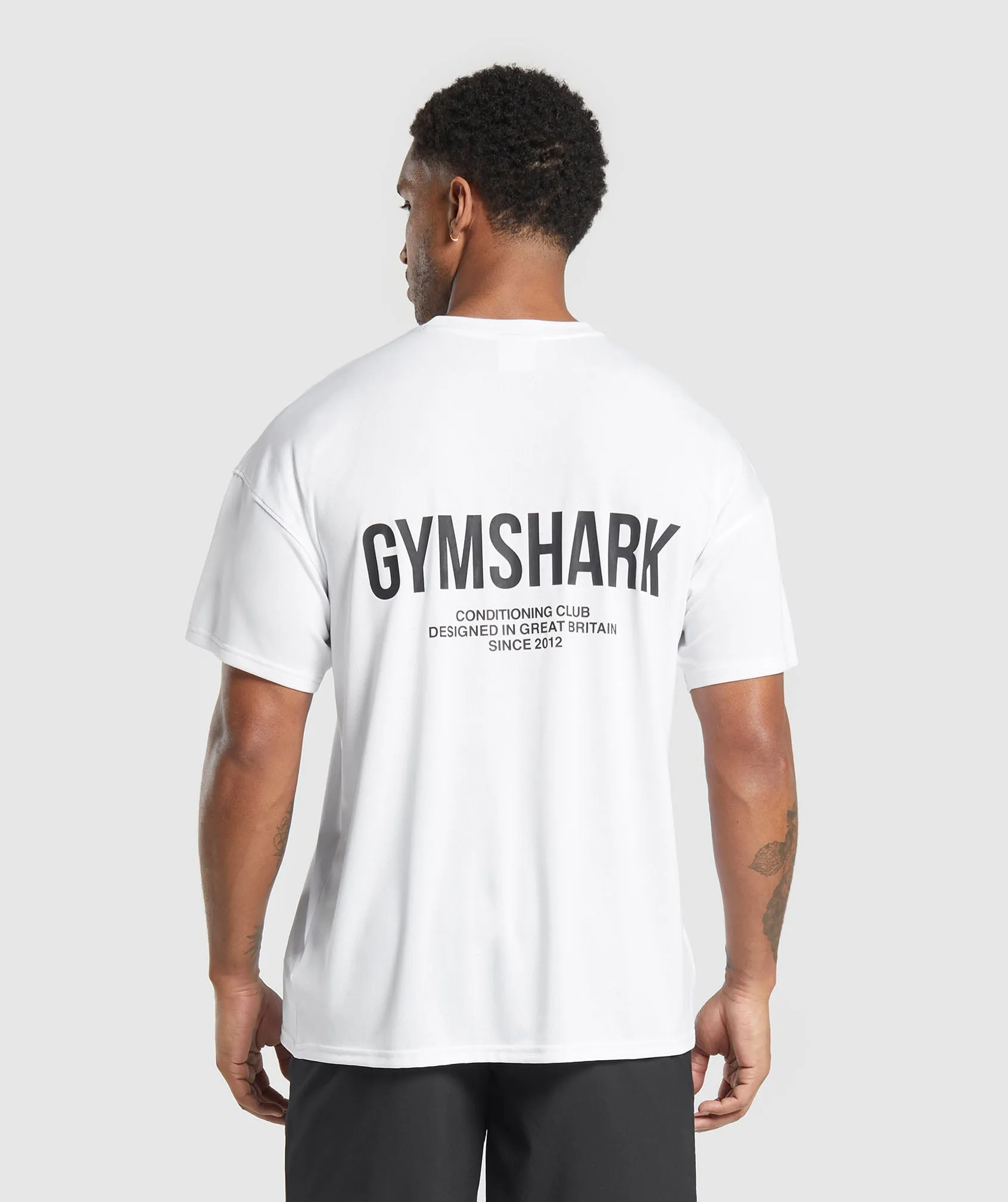 Gymshark Conditioning Club Oversized T-Shirt - White sold by Gymshark