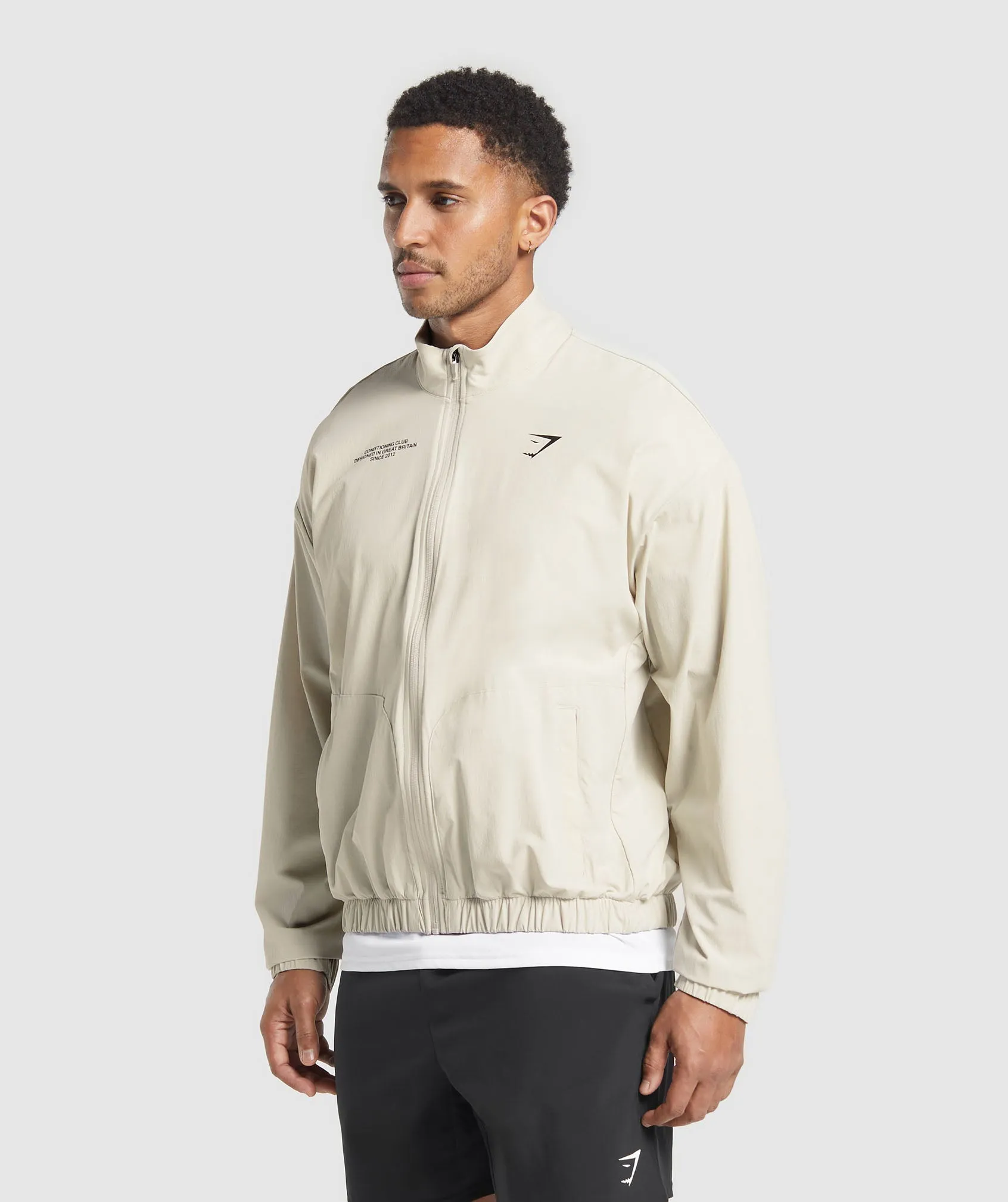 Gymshark Conditioning Club Track Jacket - Pebble Grey sold by Gymshark product image thumbnail 3