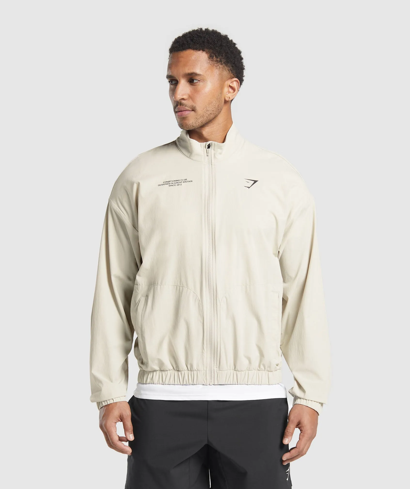 Gymshark Conditioning Club Track Jacket - Pebble Grey sold by Gymshark product image thumbnail 2